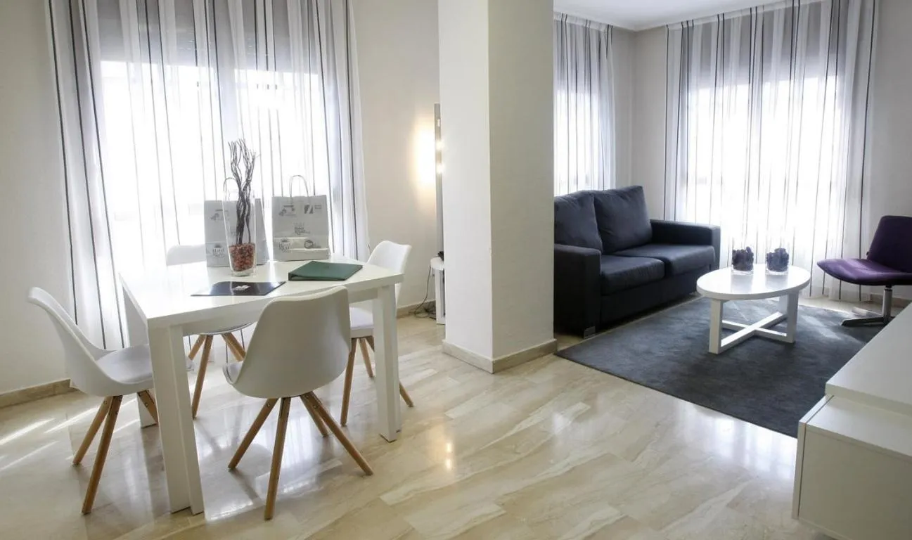 Living room in Aparthotel Los Girasoles