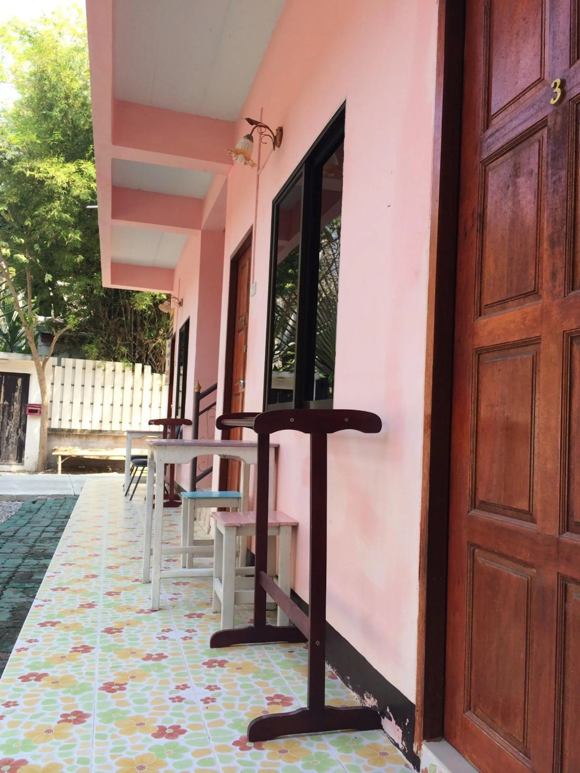 Facade/entrance in Miss Tim House