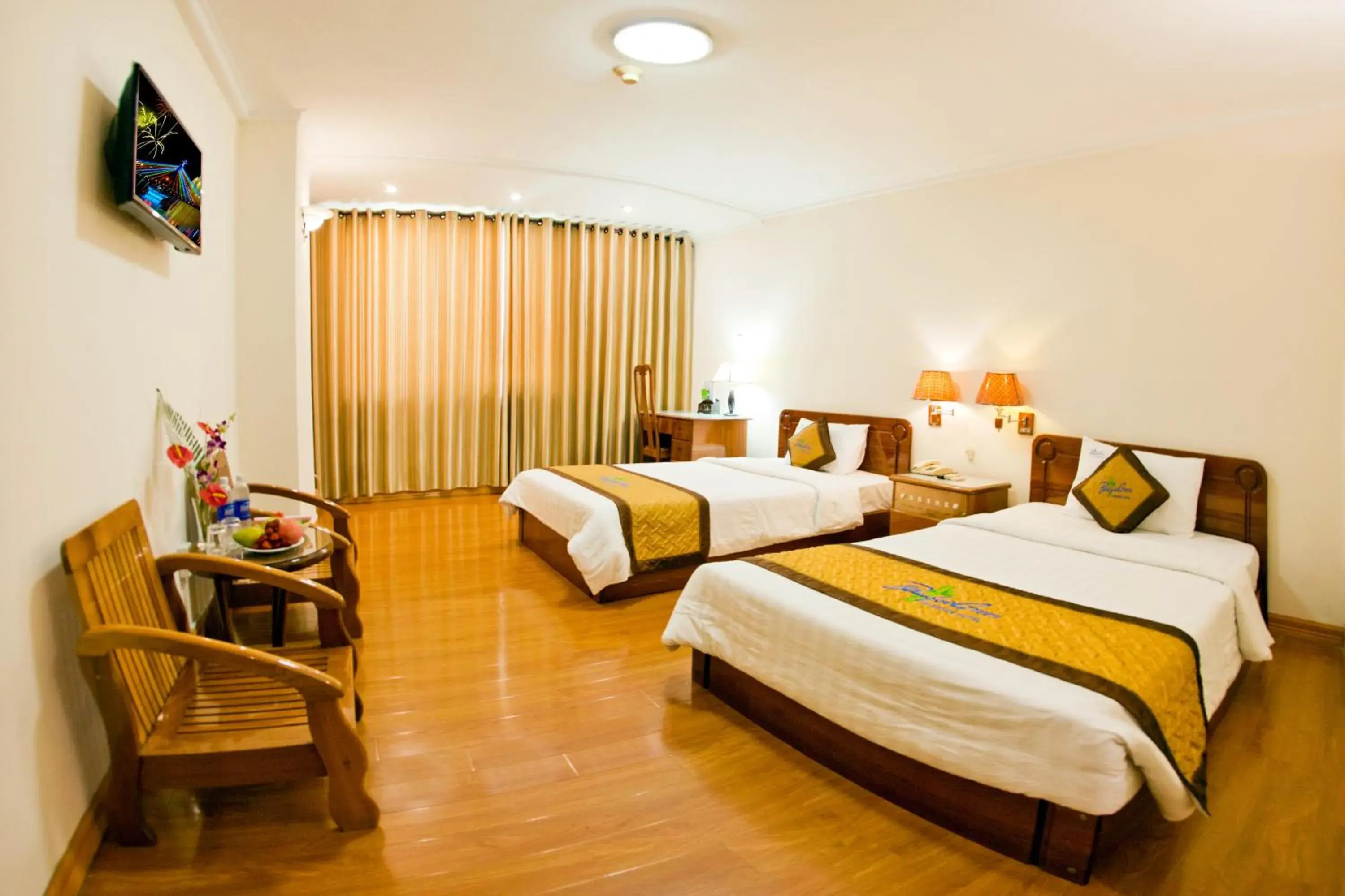 Bed in Bamboo Green Riverside Hotel Bed in Bamboo Green Riverside Hotel