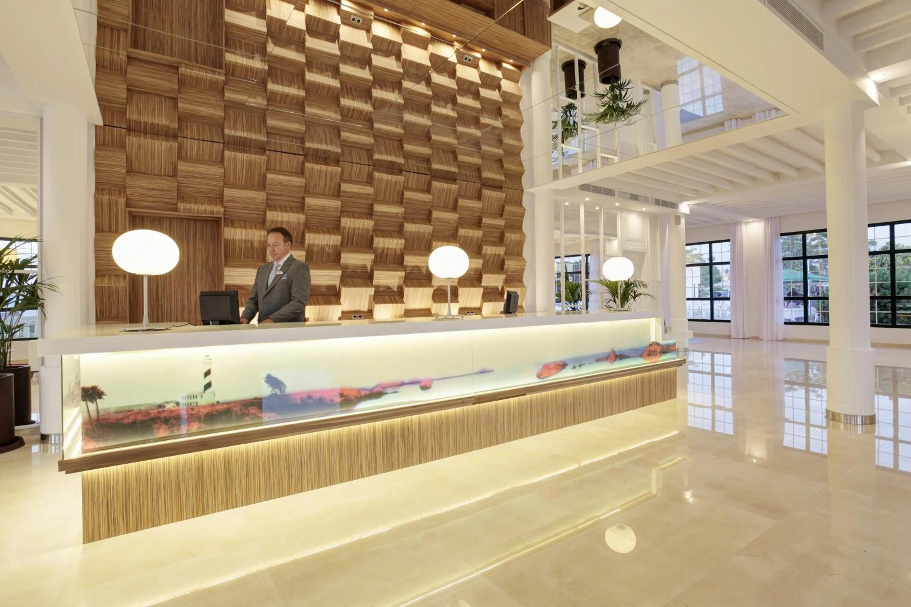 Lobby or reception in Grupotel Mar de Menorca