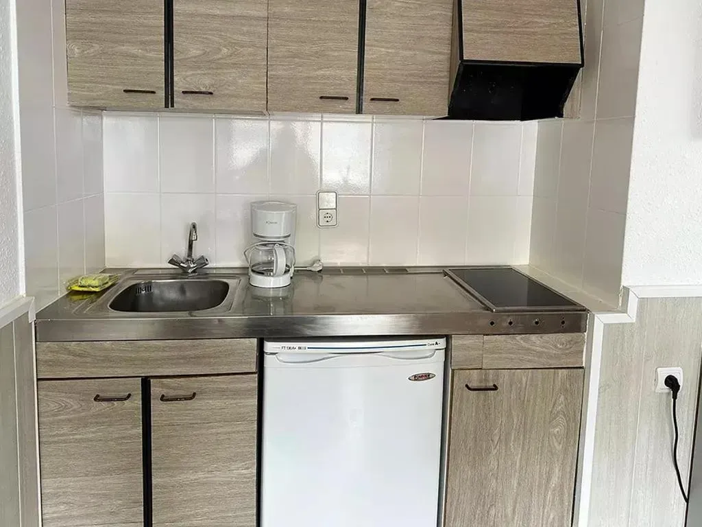 Kitchen or kitchenette in Apartamentos Solaris 3000
