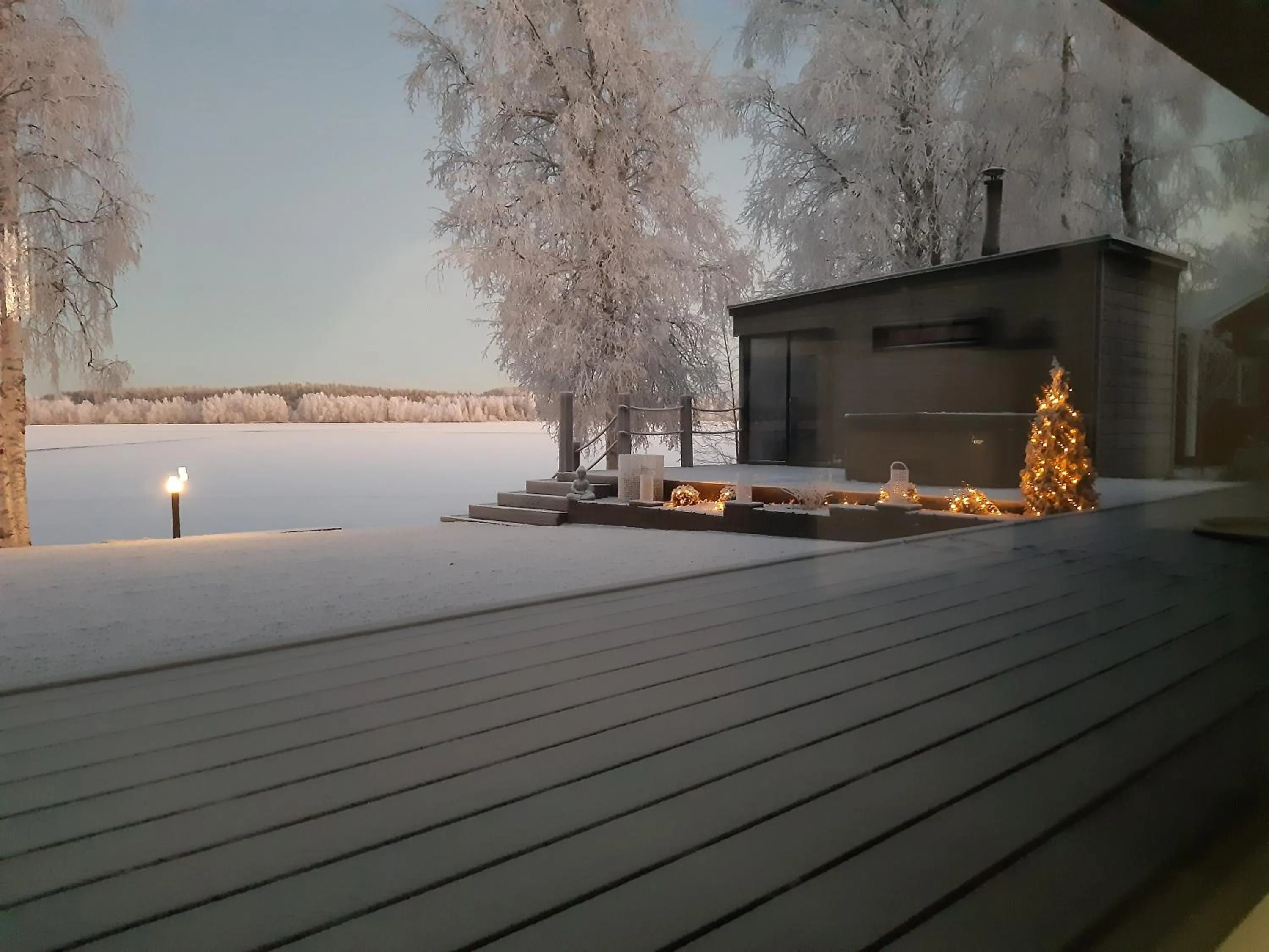 Villa by the river with beach sauna and jacuzzi