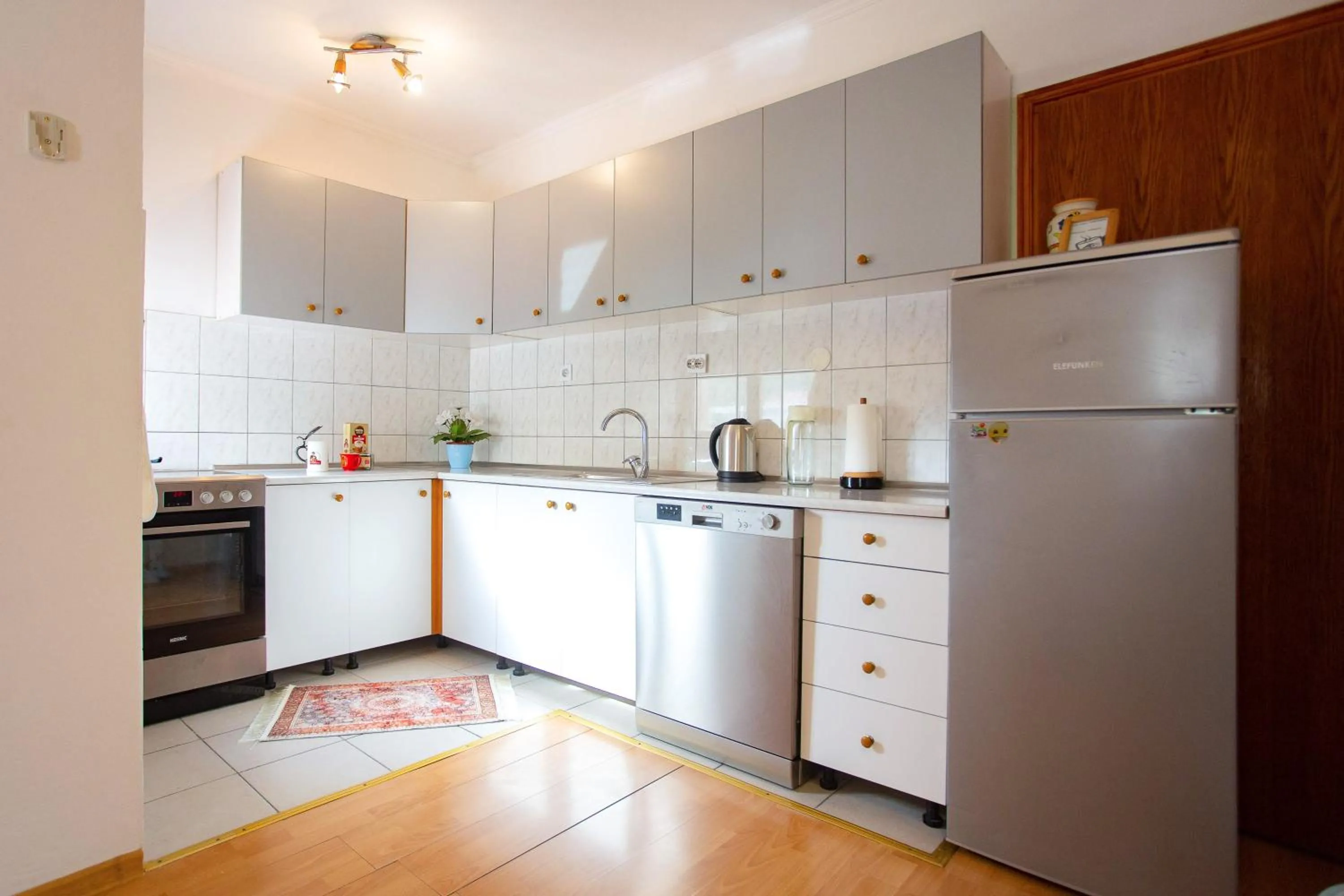 Kitchen or kitchenette in Guesthouse Sanja - Apartments 212