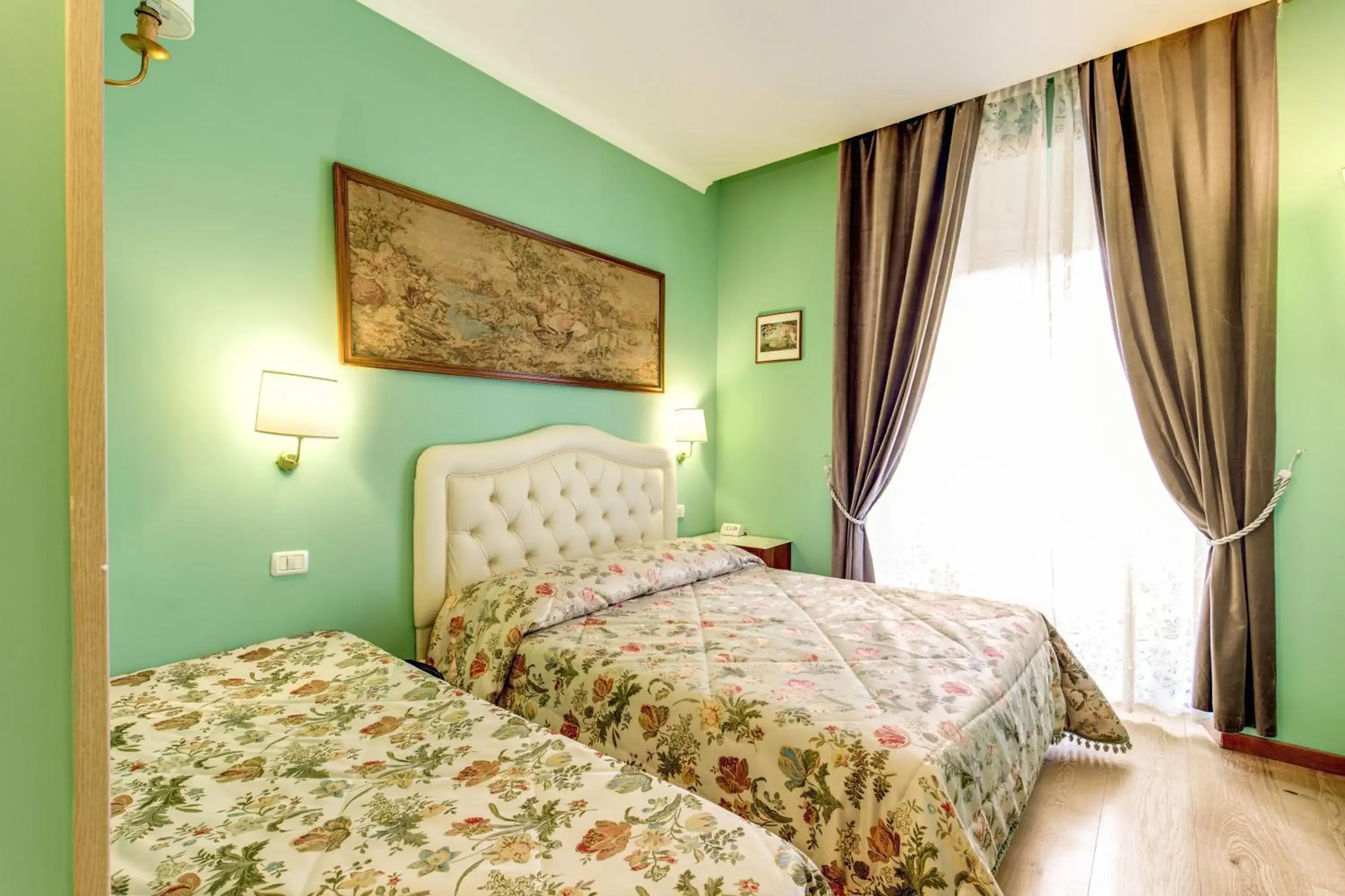 Decorative detail, Bed in La Reggia dei Principi Decorative detail, Bed in La Reggia dei Principi