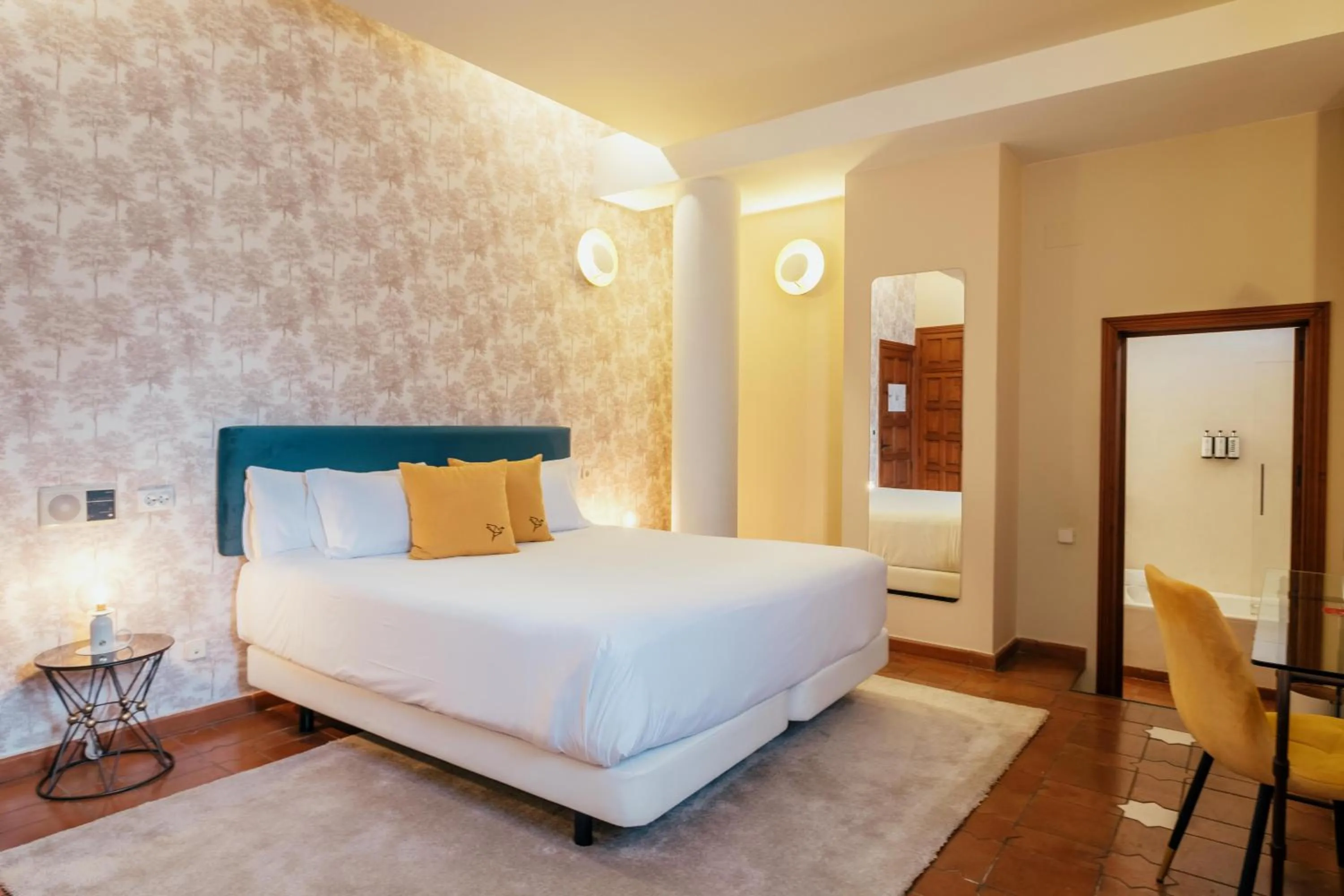 Bed in Hotel Cetina Palacio Ayala Berganza