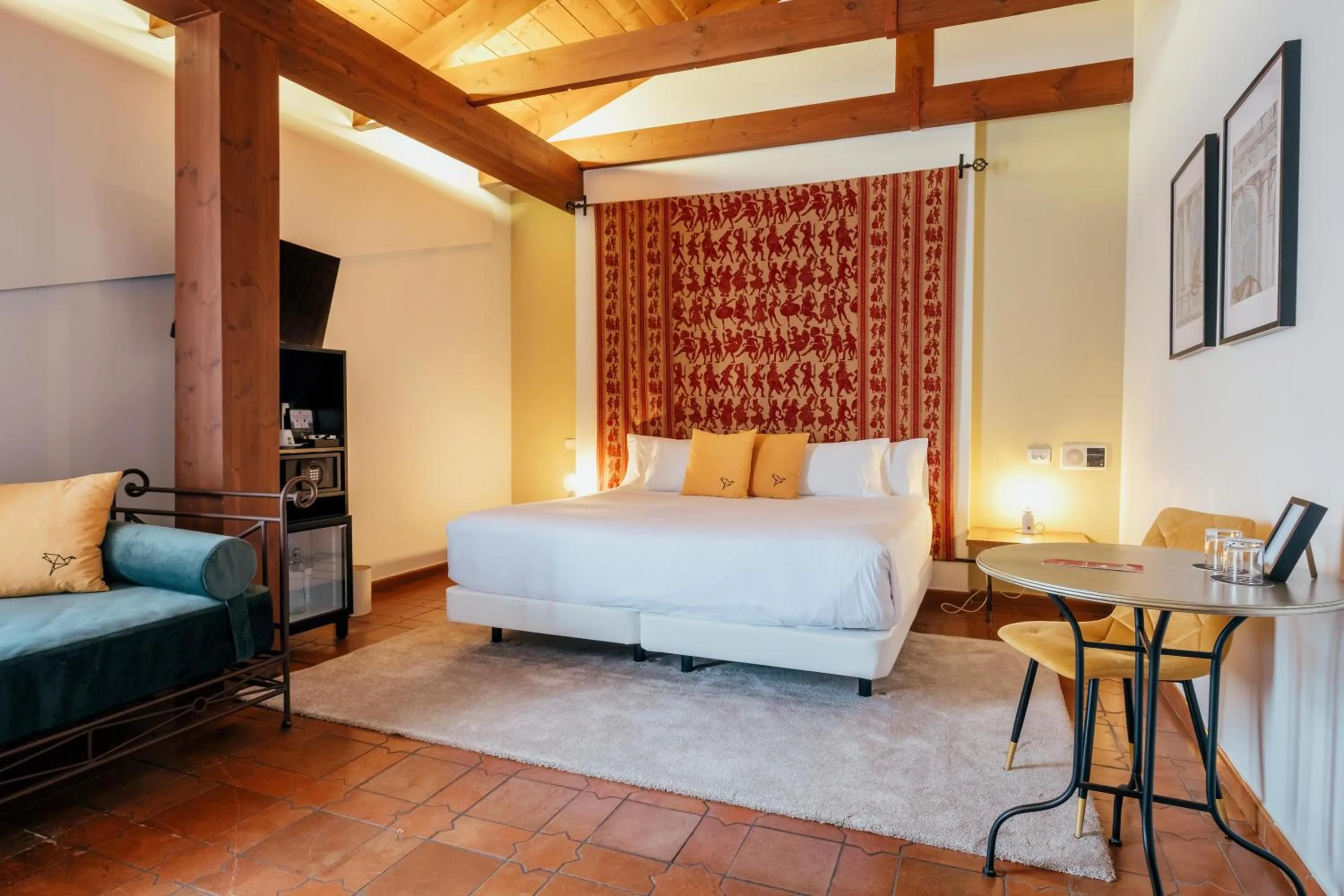 Bed in Hotel Cetina Palacio Ayala Berganza