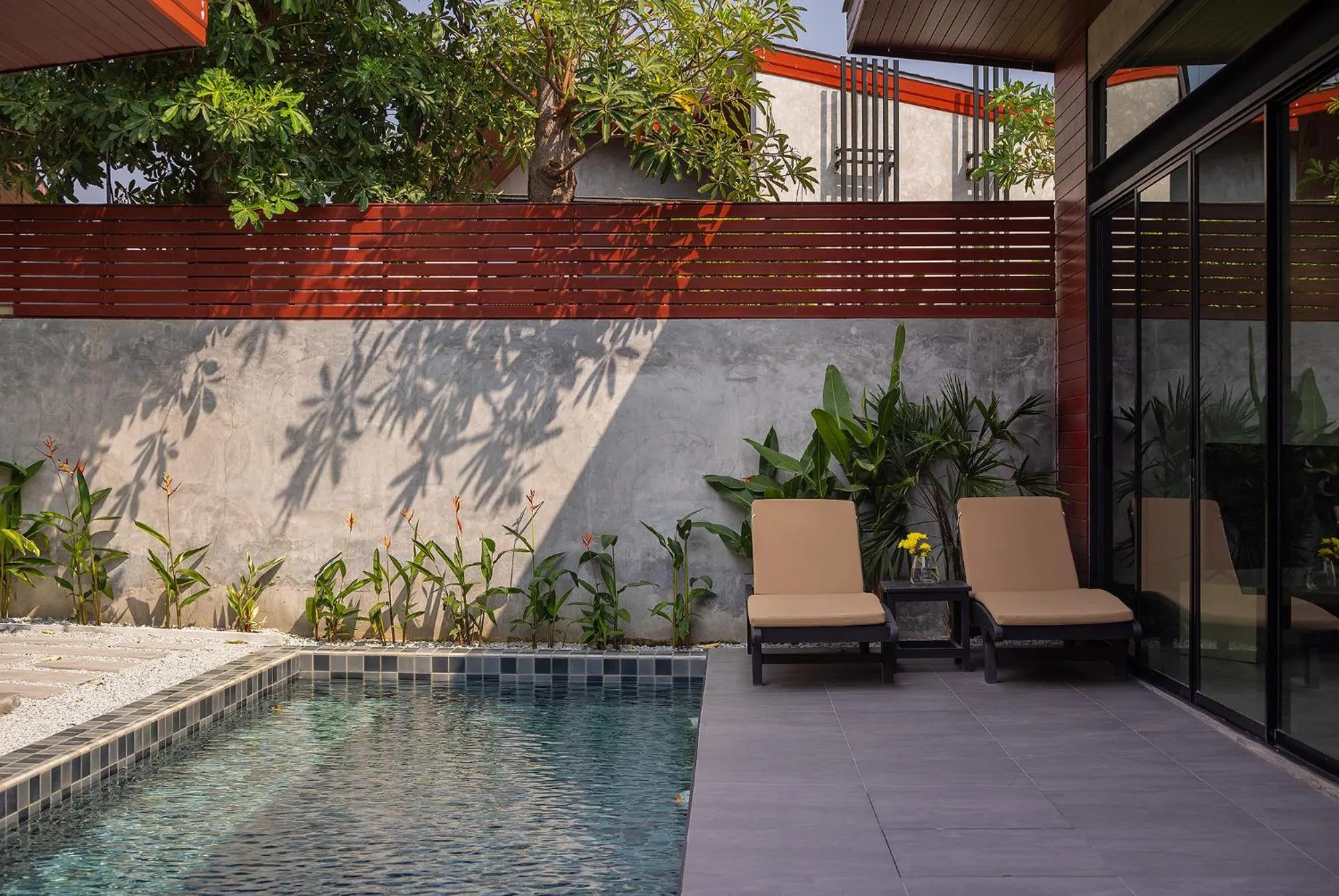 sunbed in Sunday Sea Two Pool Villa Pattaya