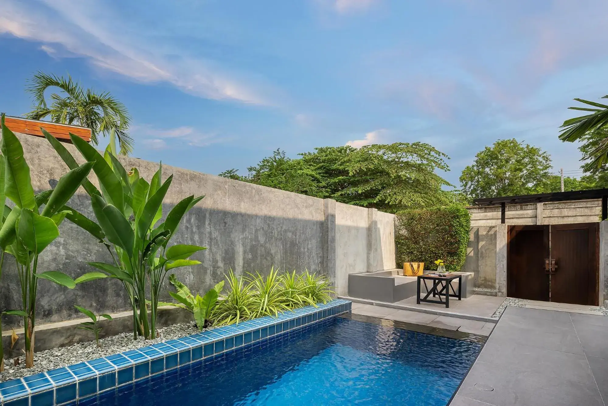 Pool view in Sea Two Pool Villa Resort Pattaya Pool view in Sea Two Pool Villa Resort Pattaya