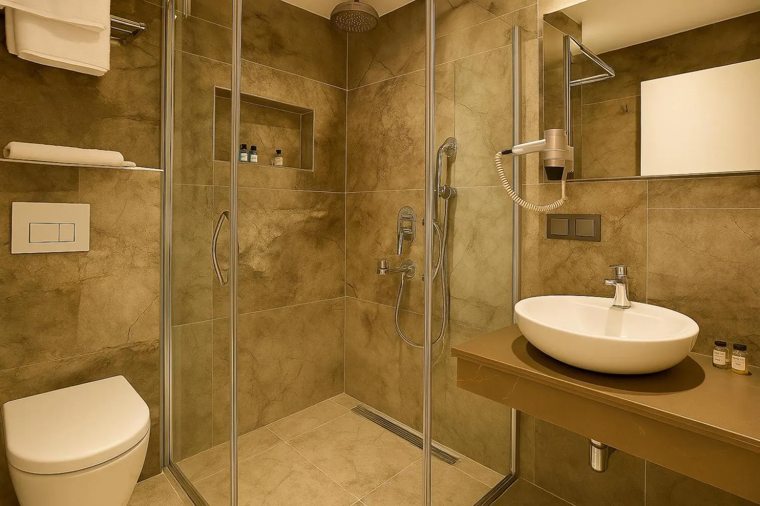 Shower in AXU AIRPORT HOTEL