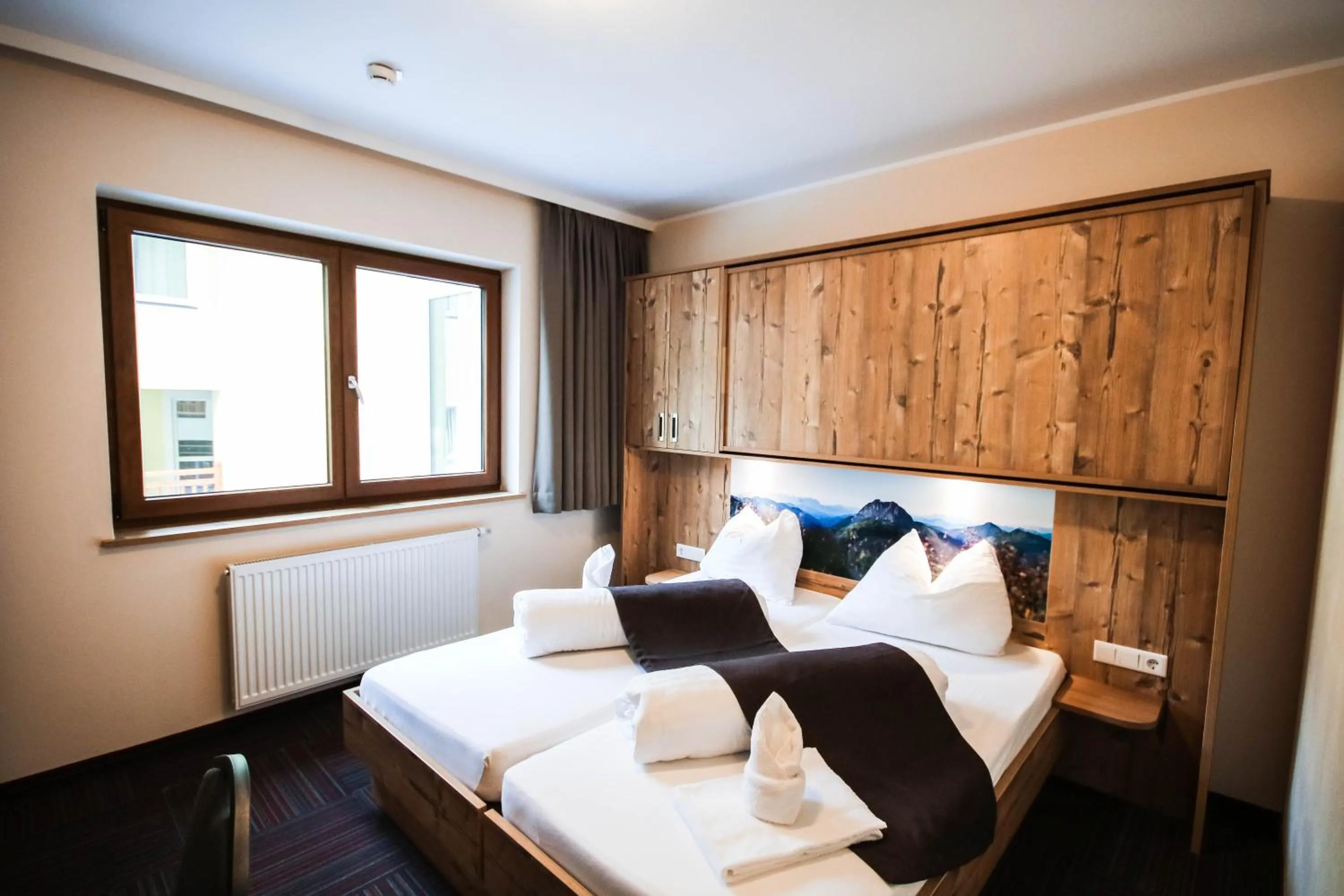 Bed in Hotel der Wolkensteinbär