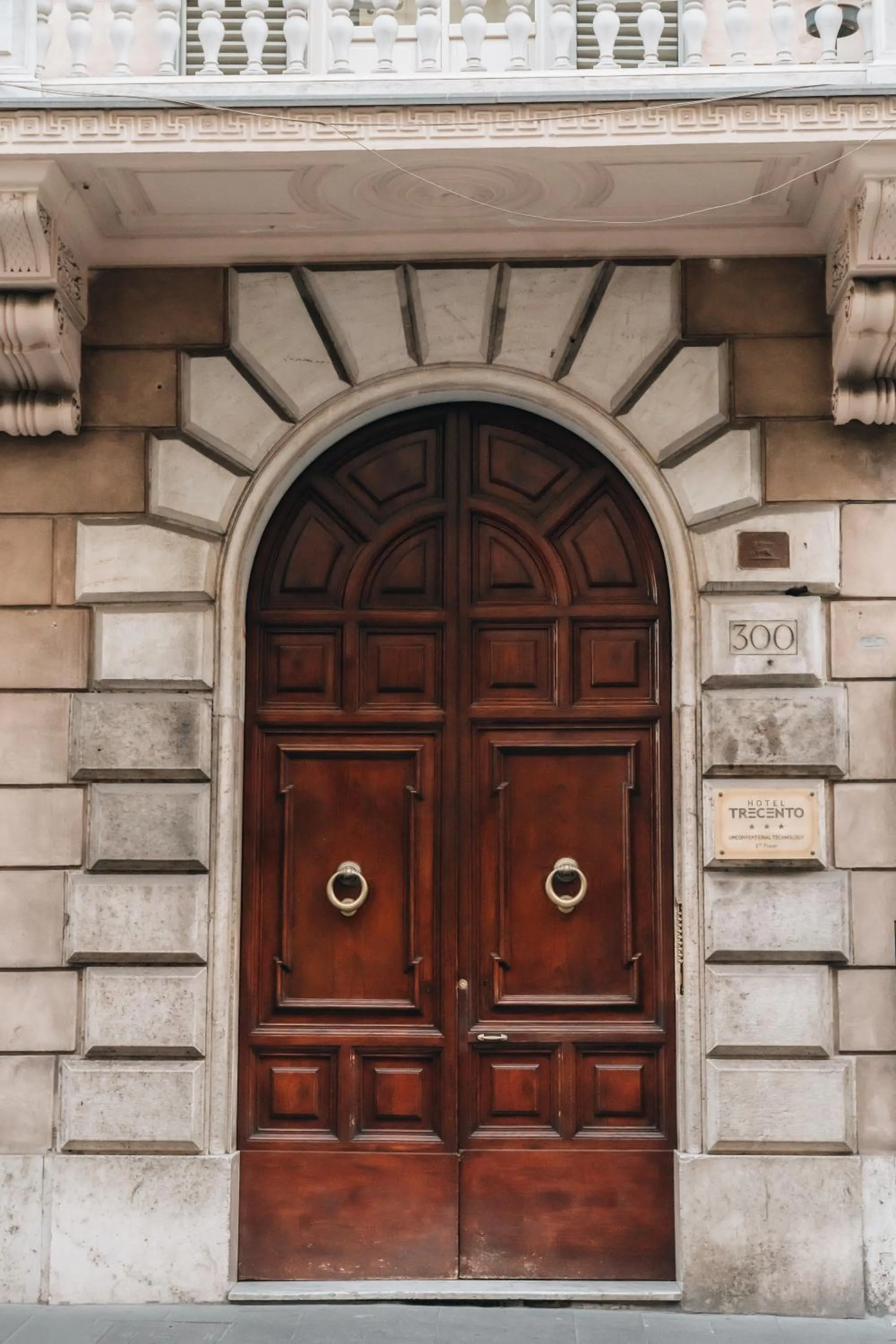 Facade/entrance in Hotel Trecento