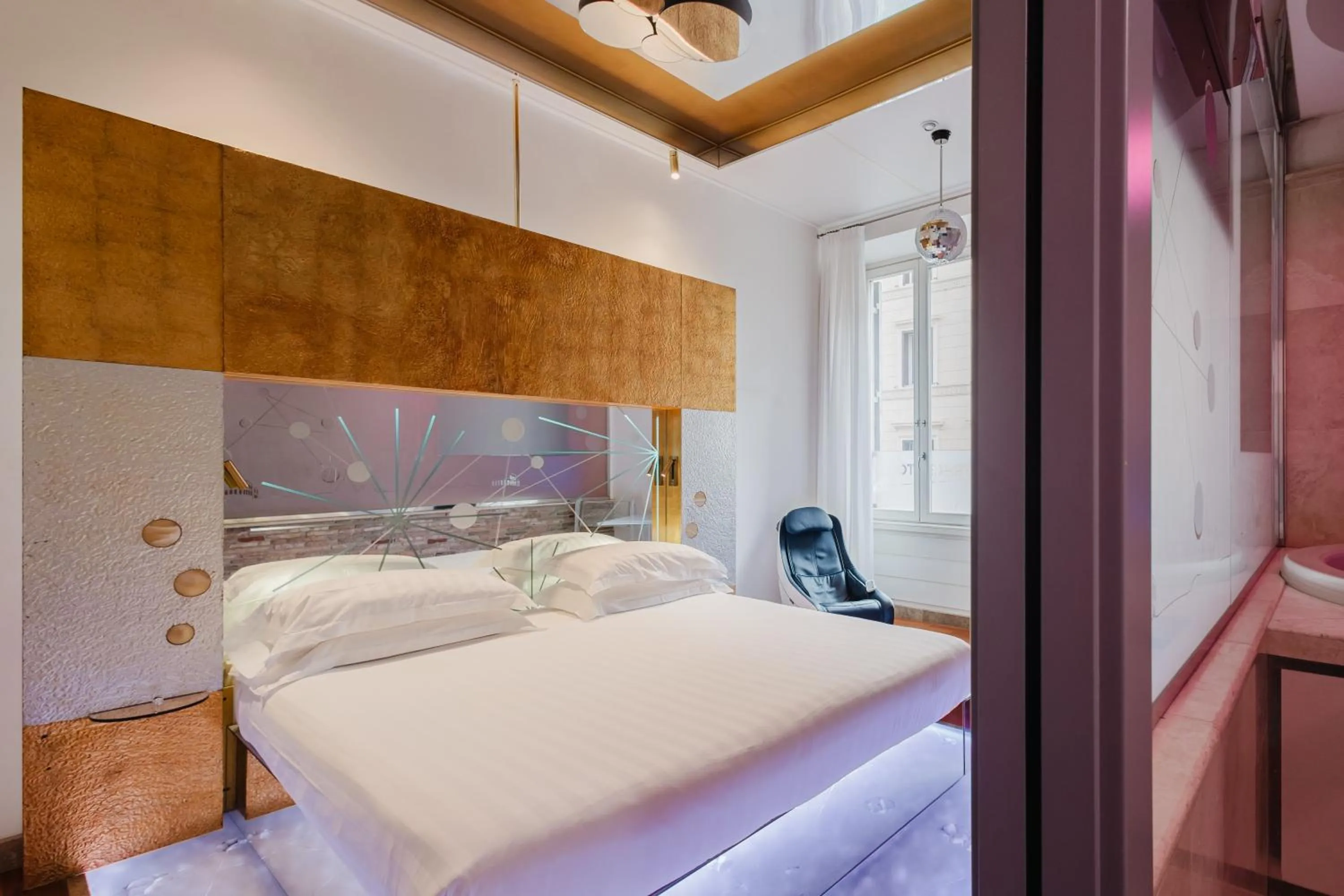 Bed in Hotel Trecento