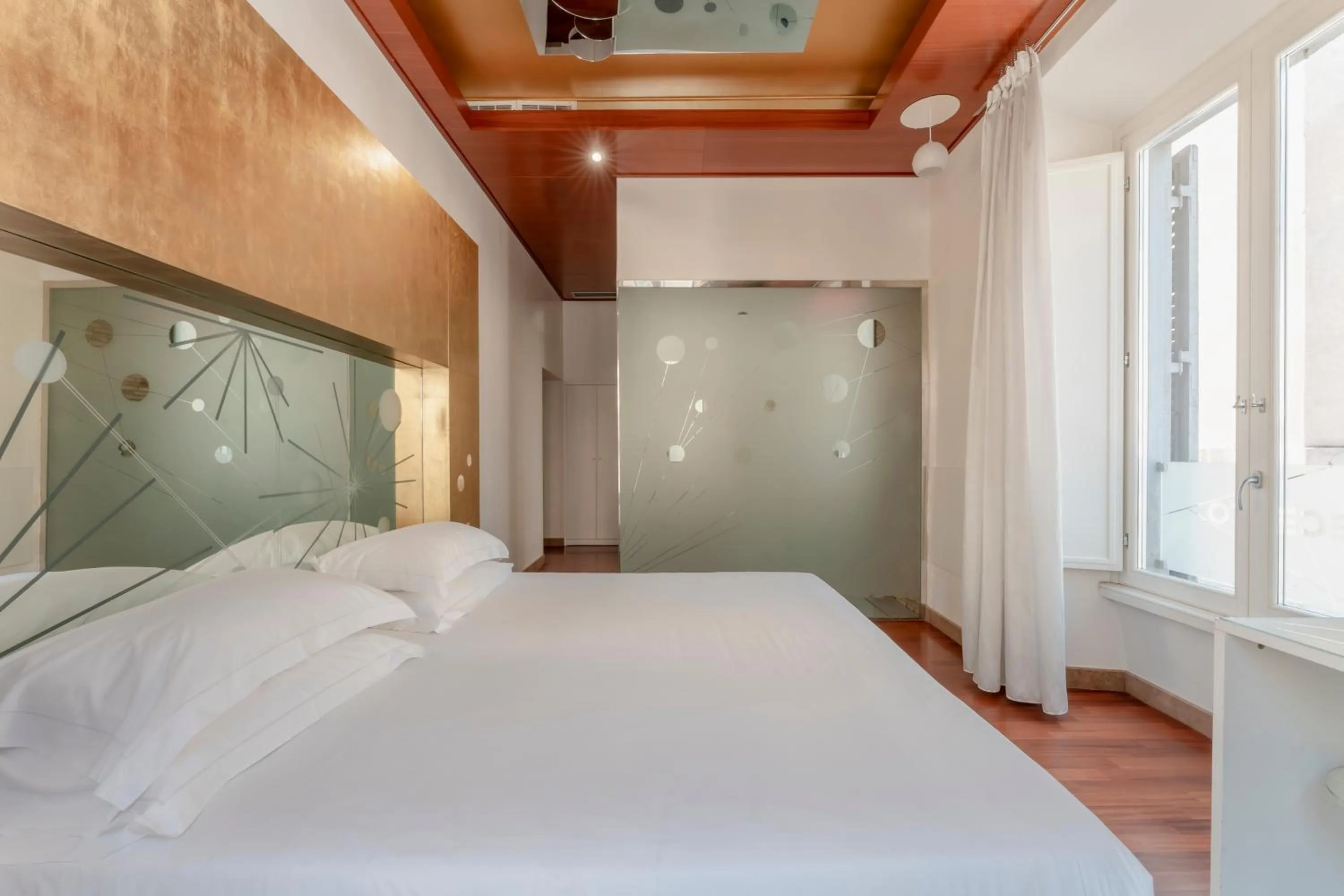 Bed in Hotel Trecento