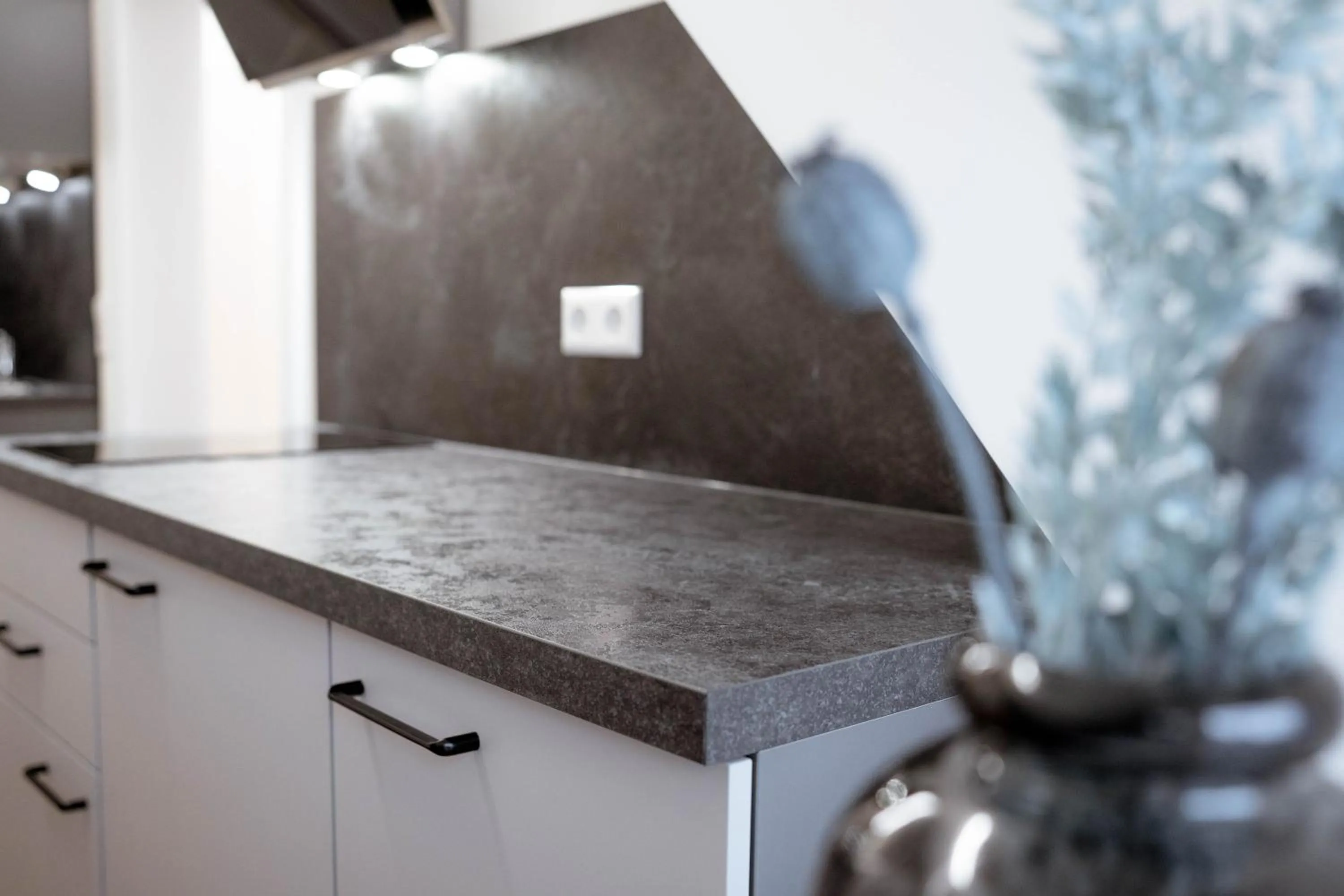 Kitchen or kitchenette in Reos Hotel Wangen