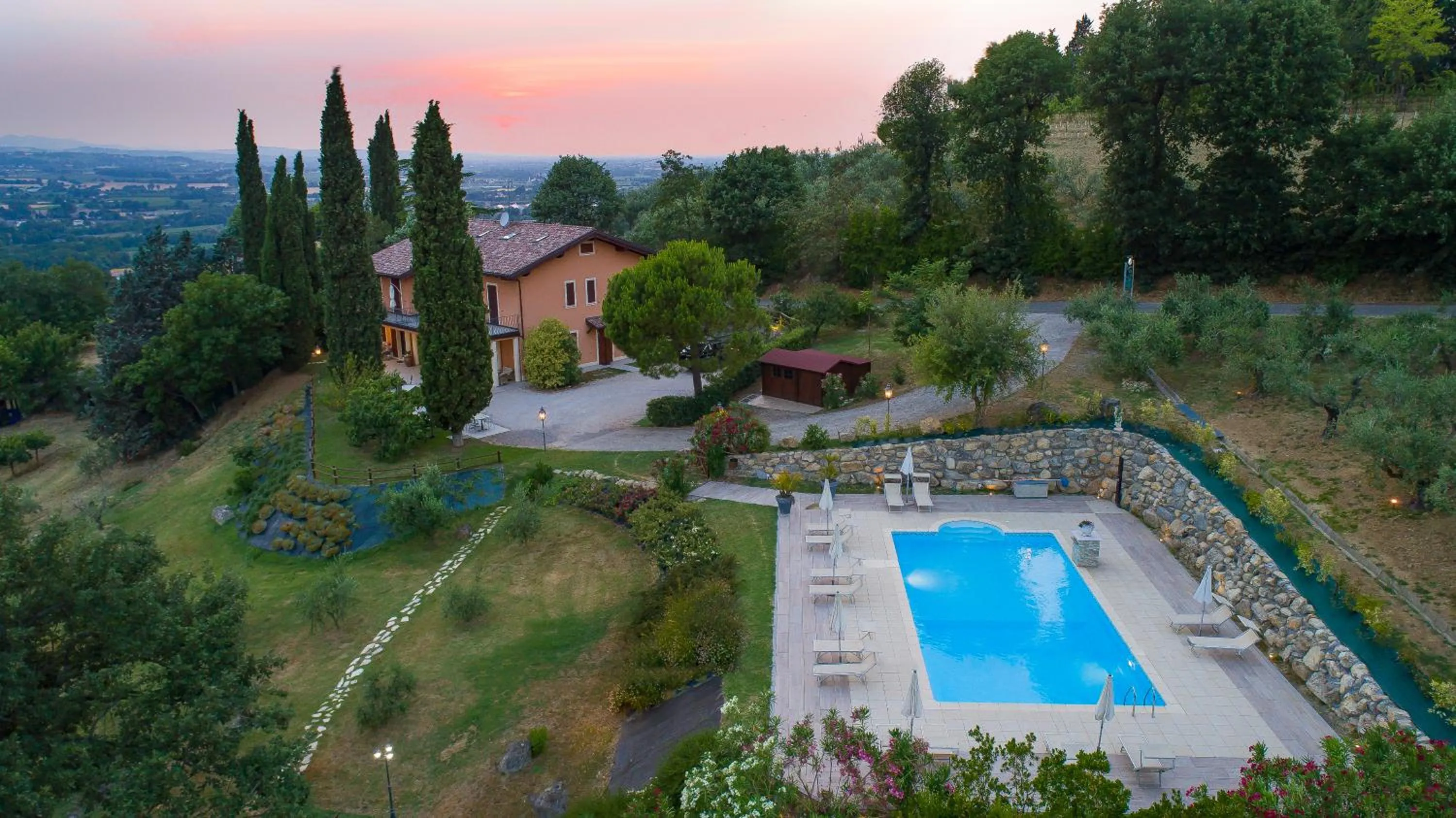 Bird's eye view in Residence Villa degli Ulivi
