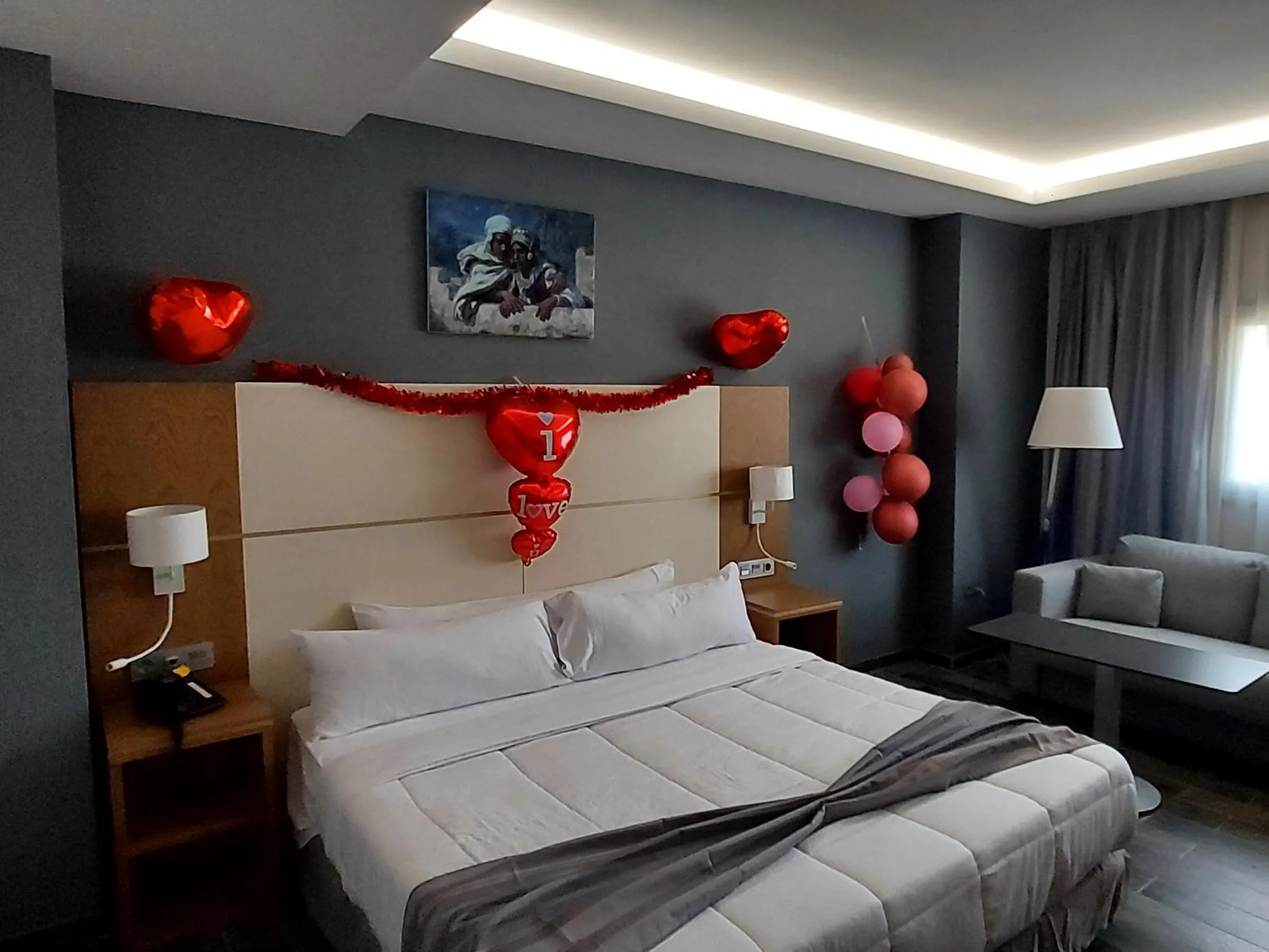 Bed in El Ghanami Hotel