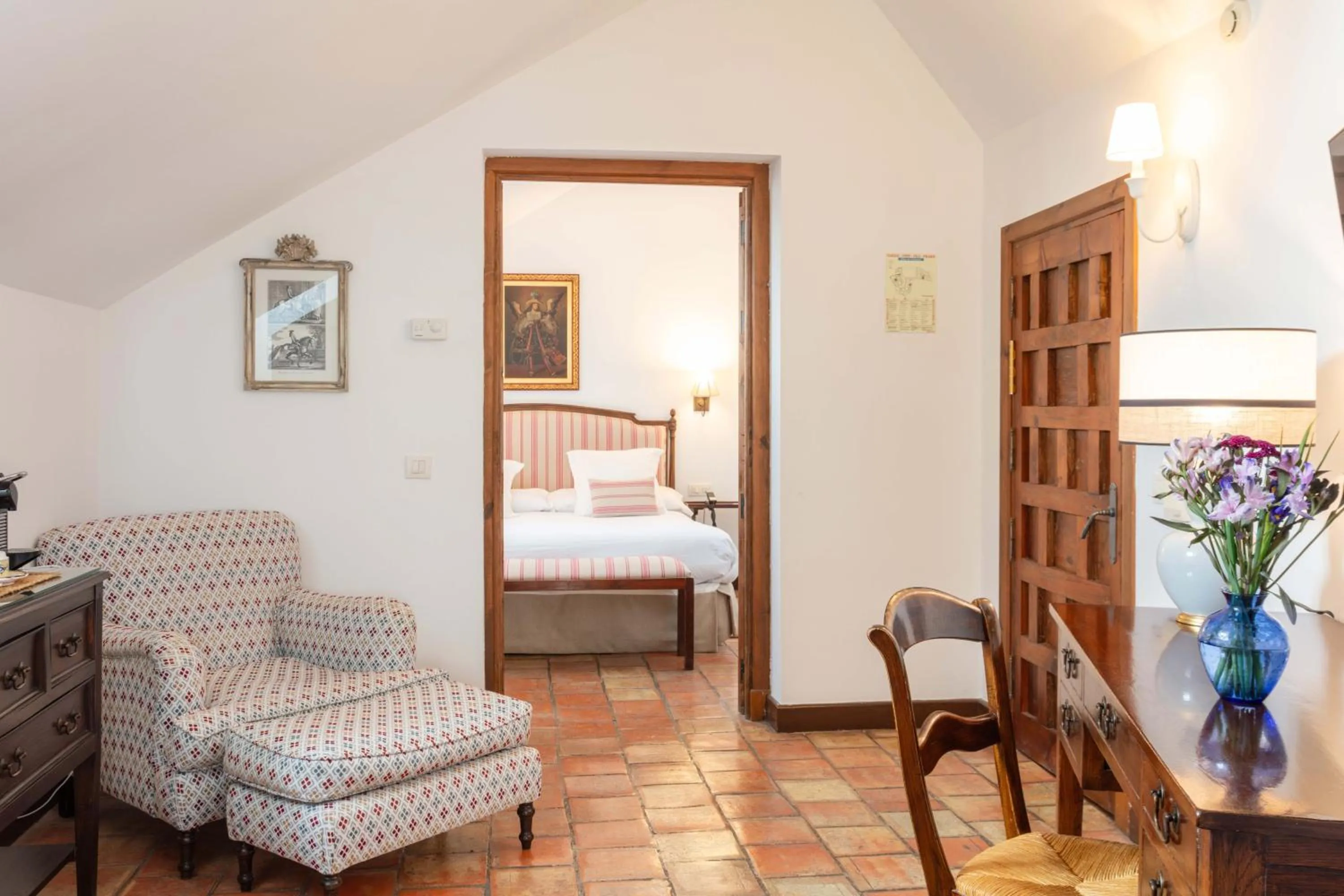 Bed in Hotel Puerta de la Luna