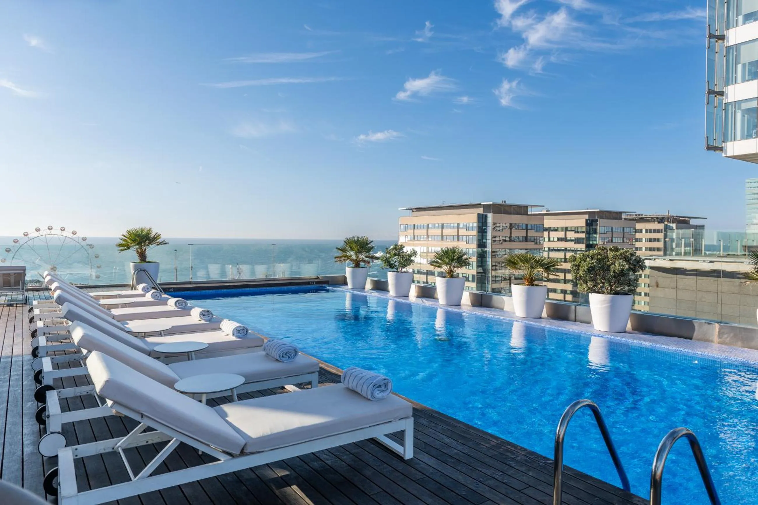 Pool view in Leonardo Royal Hotel Barcelona Forum
