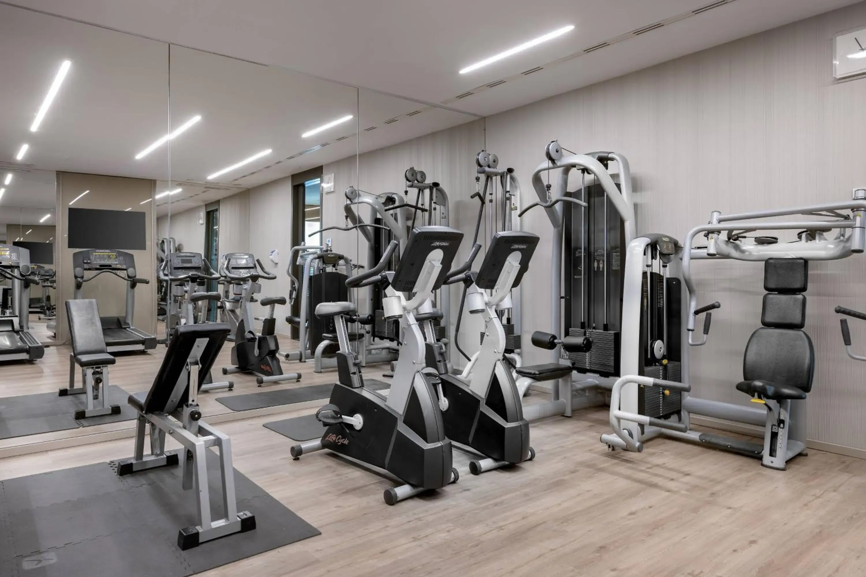 Fitness centre/facilities in AC Hotel Barcelona Fórum by Marriott Fitness centre/facilities in AC Hotel Barcelona Fórum by Marriott