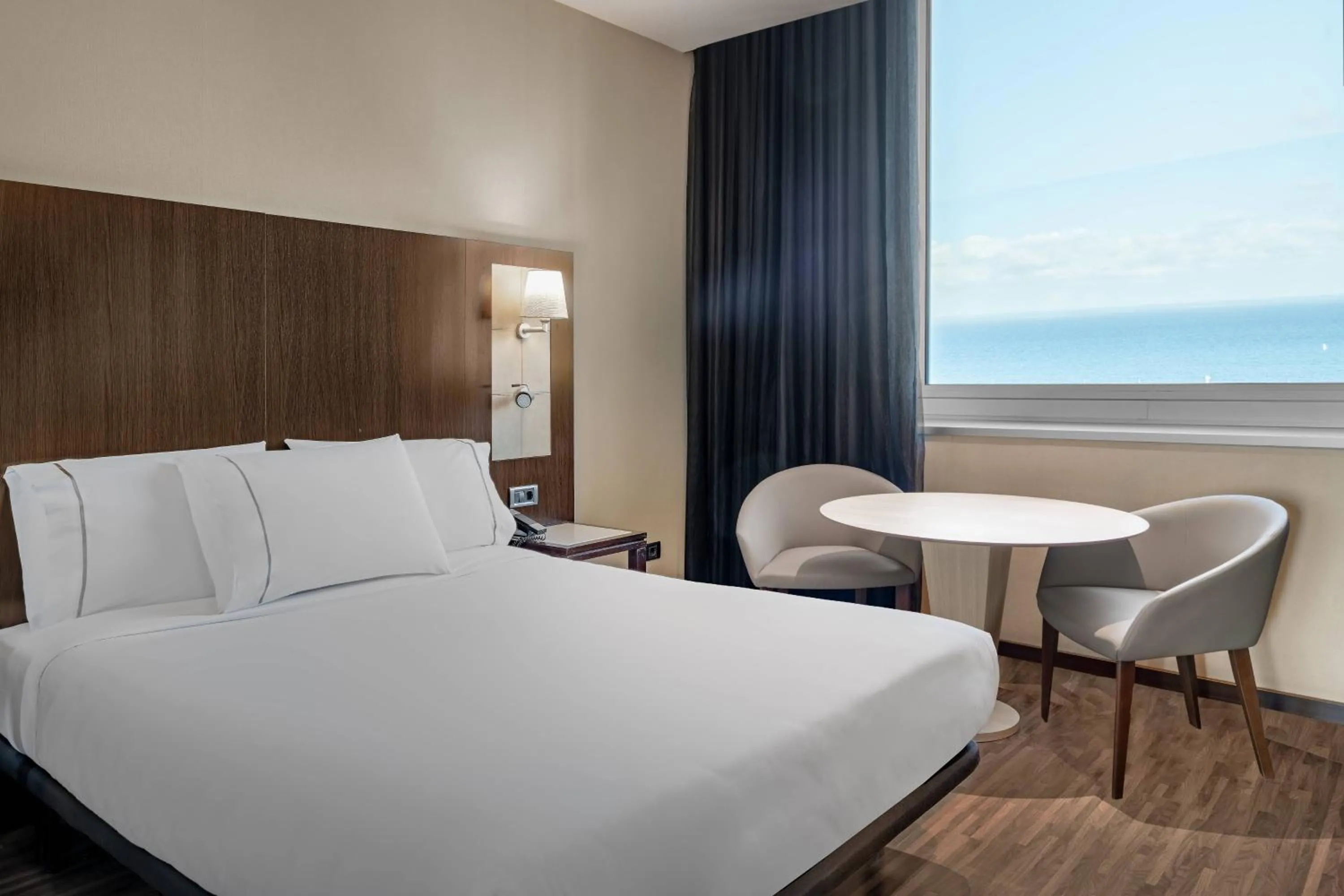Photo of the whole room, Bed in AC Hotel Barcelona Fórum by Marriott