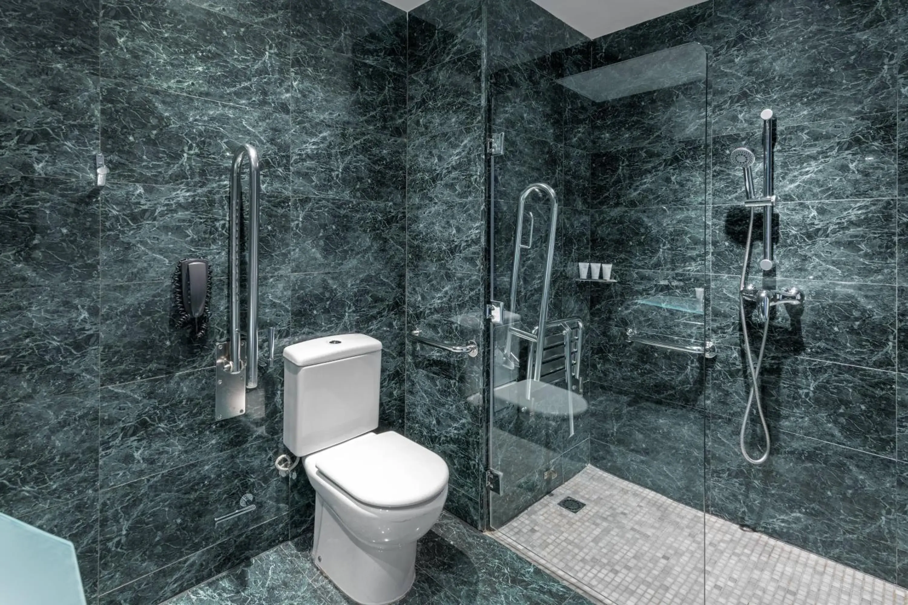 Bathroom in AC Hotel Barcelona Fórum by Marriott Bathroom in AC Hotel Barcelona Fórum by Marriott