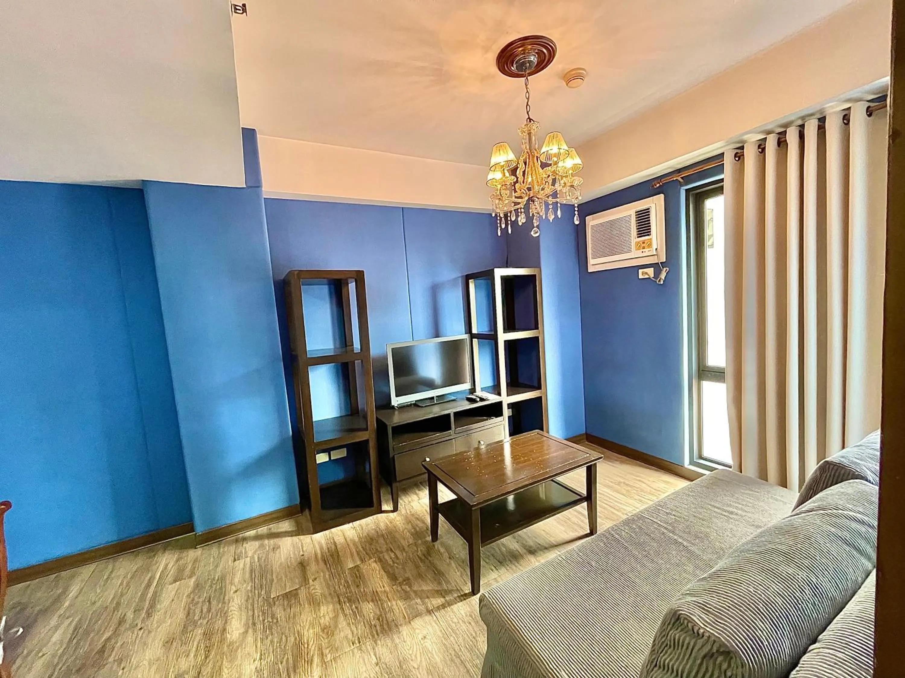 Living room, Bed in CEO Flats