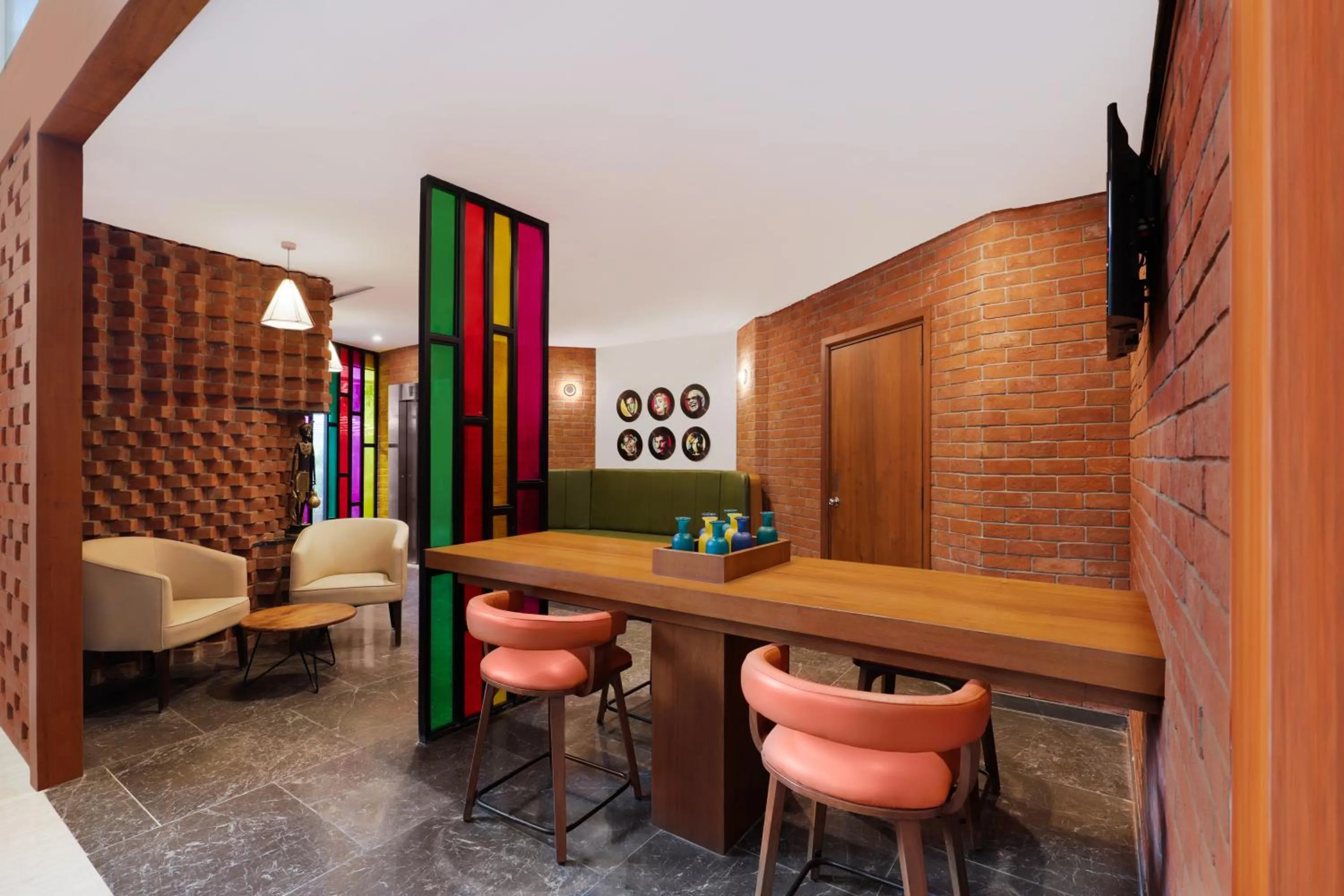 Seating area in Lemon Tree Hotel, Kalina BKC, Mumbai