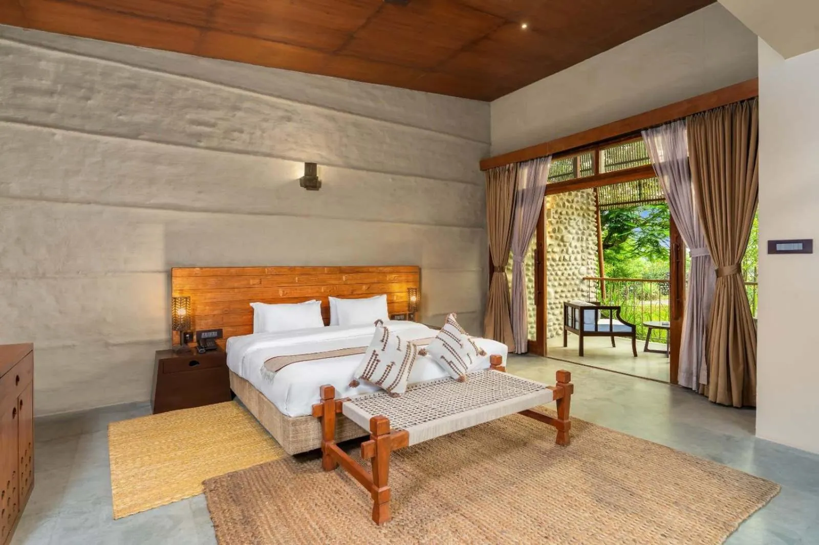 Photo of the whole room, Bed in Sanctuary Chitwan National Park