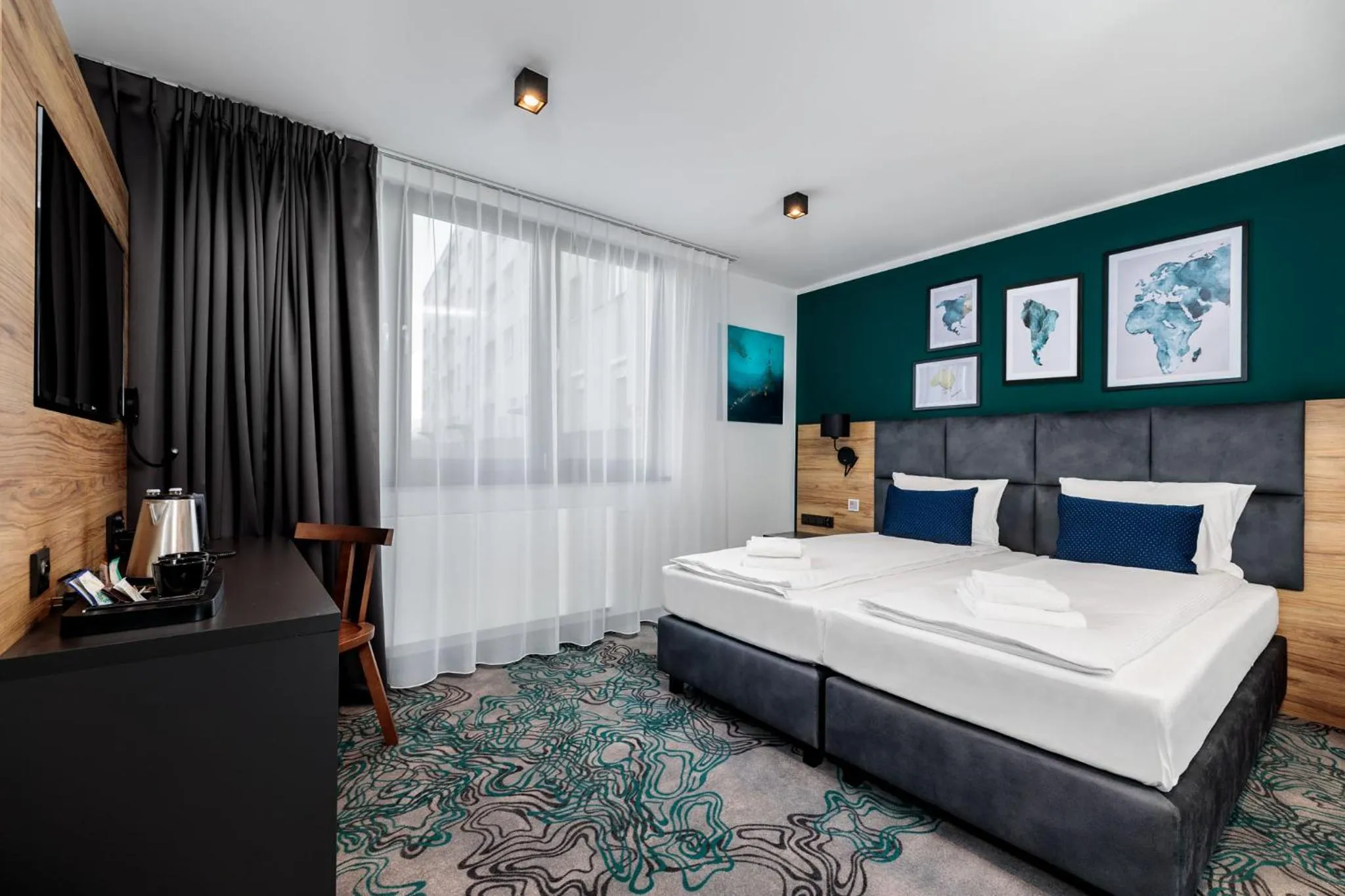 Bed in Hotel Kyriad Stargard