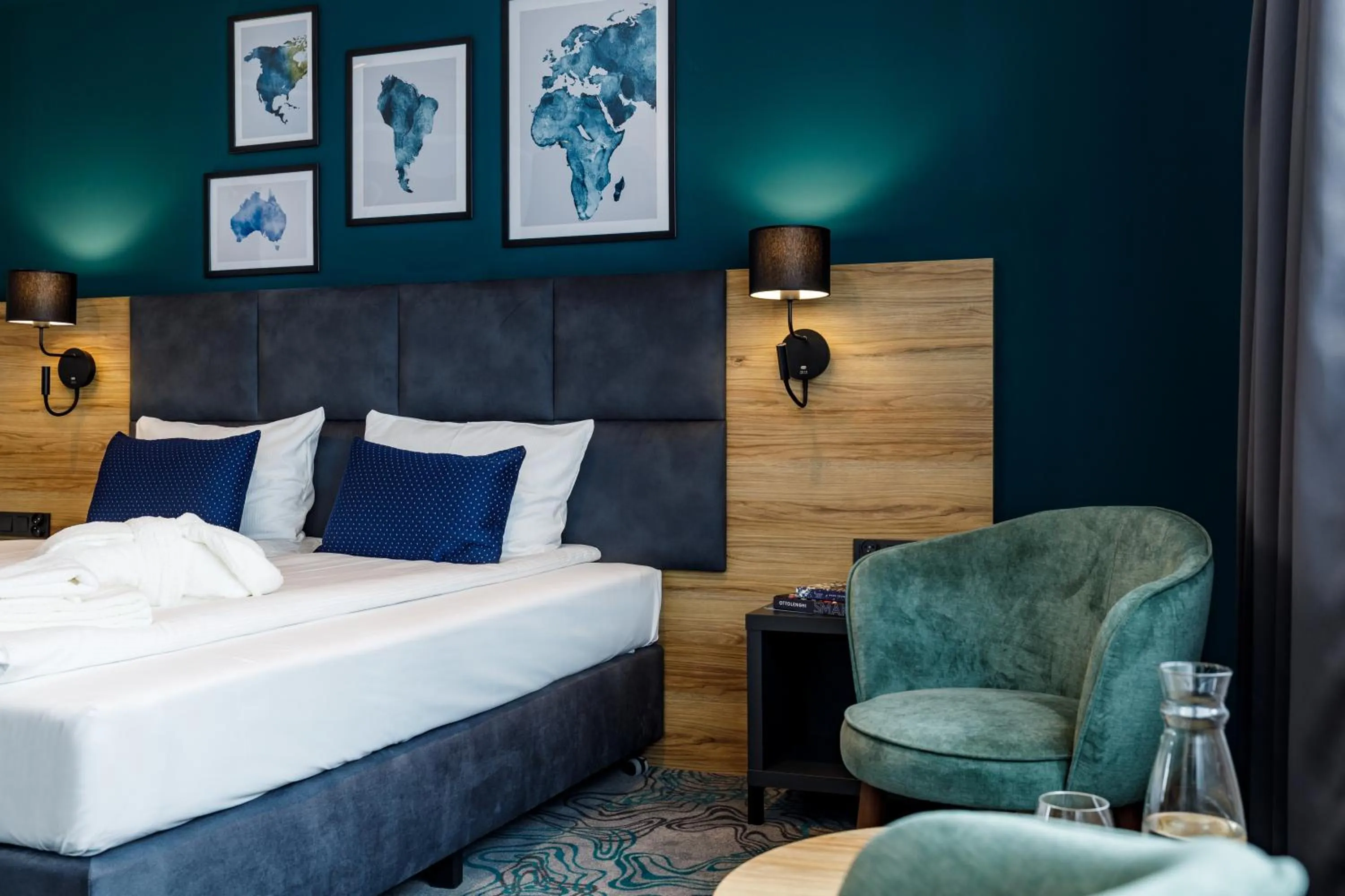 Bed in Hotel Kyriad Stargard