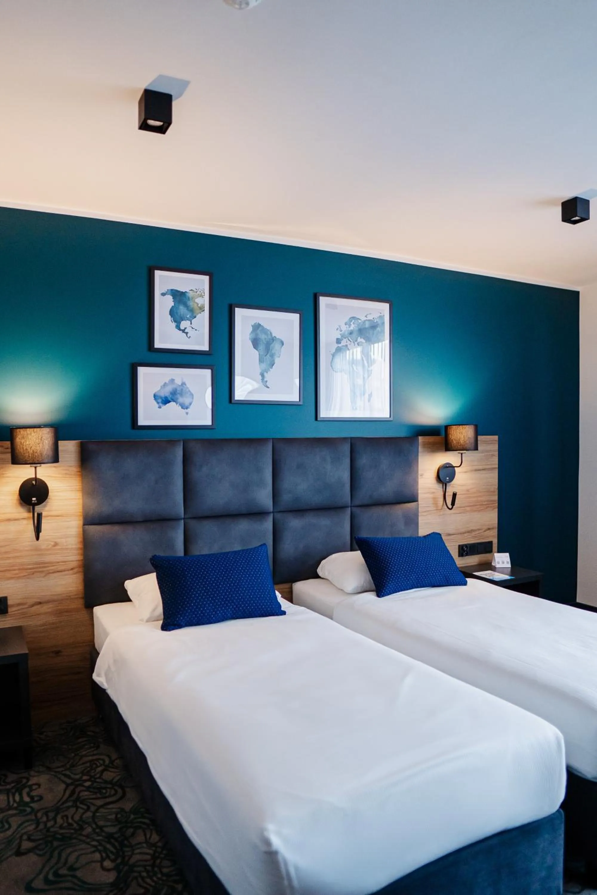 Bed in Hotel Kyriad Stargard