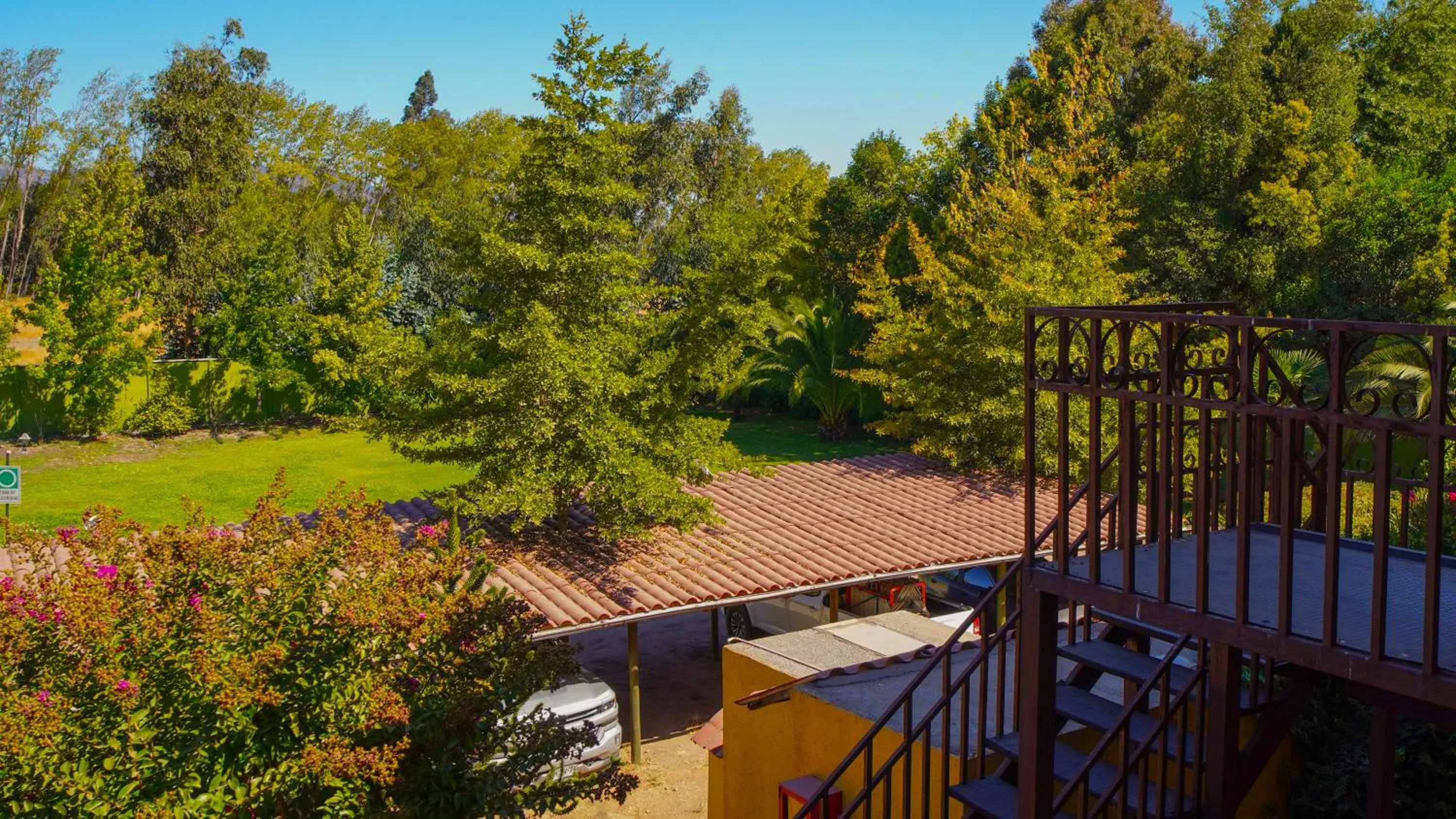 Garden view in Hotel Ontiveros