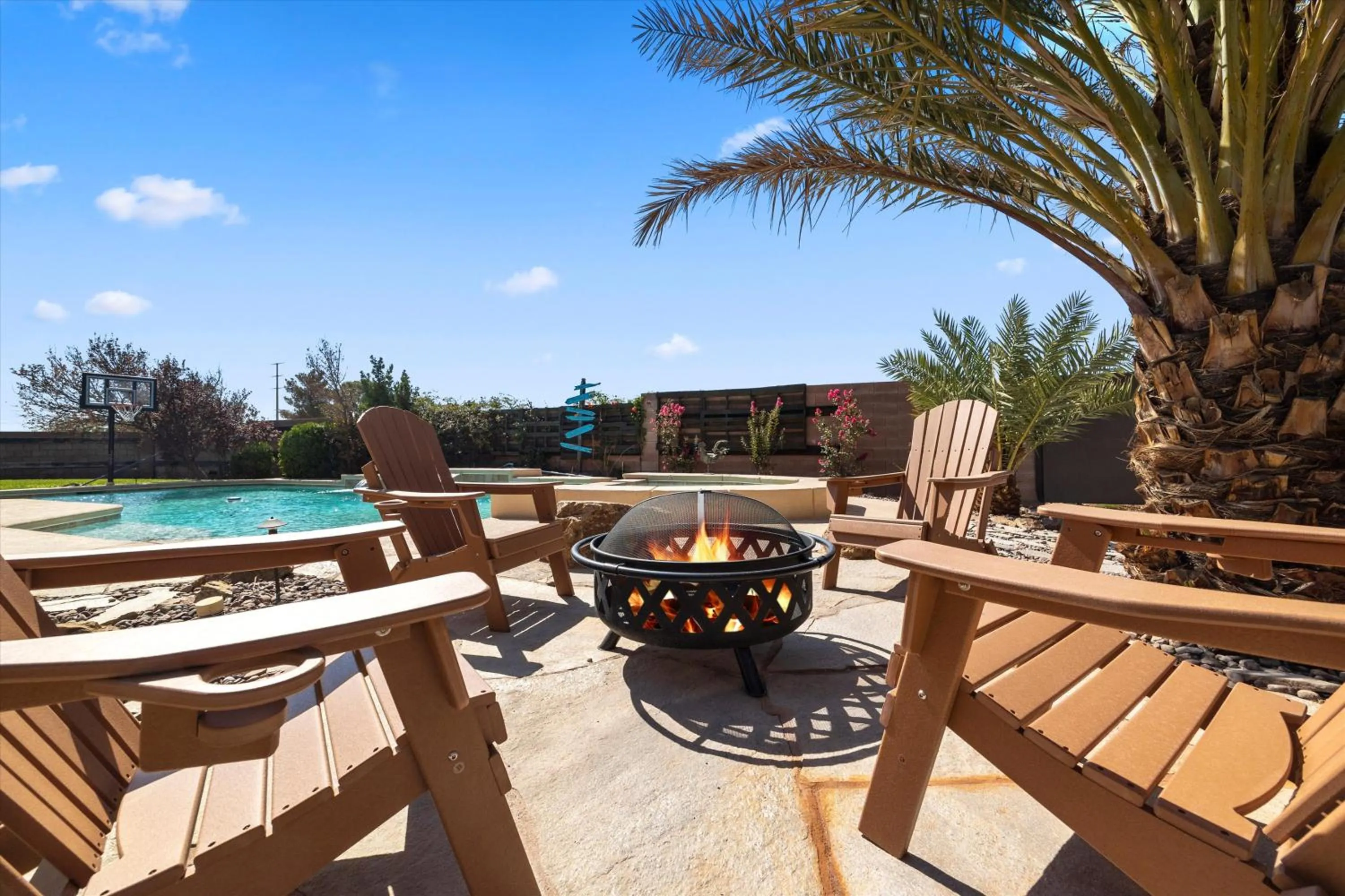 Patio in Luxury villa with pool and spa