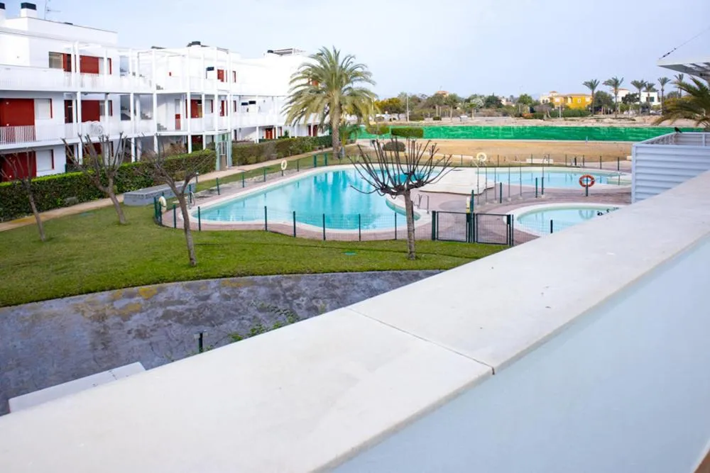 Garden view in Apartamento "Casa el Sargazo" en Vera Playa con Piscina, Solarium, Wifi y Parking Gratis