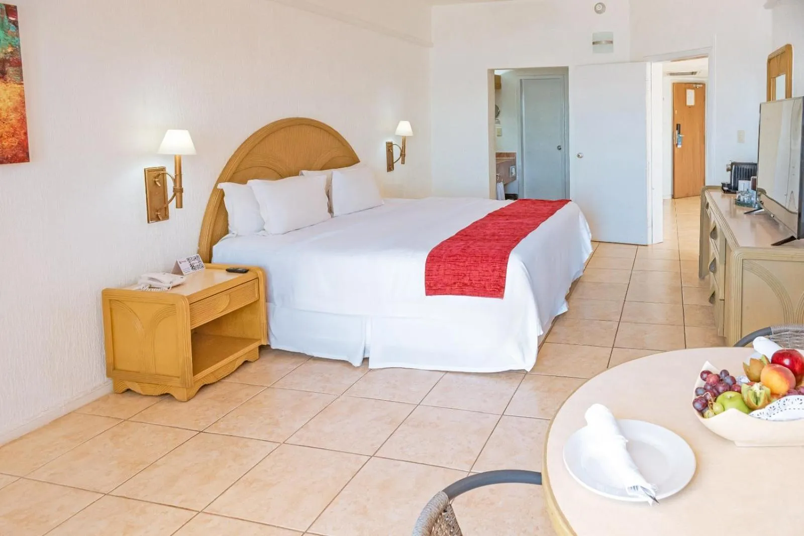 Bed in HOTEL SAN CARLOS PLAZA