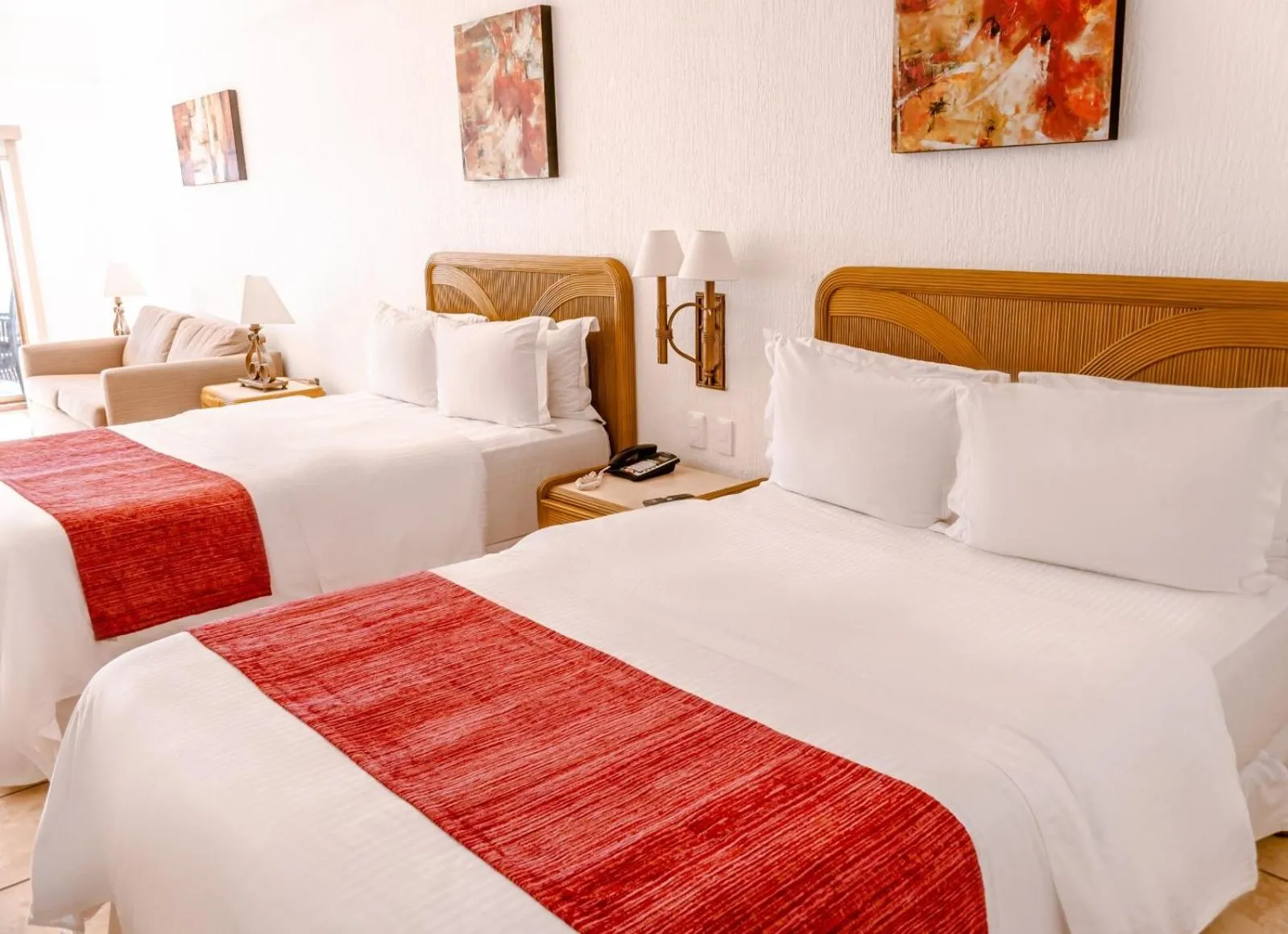 Bed in HOTEL SAN CARLOS PLAZA