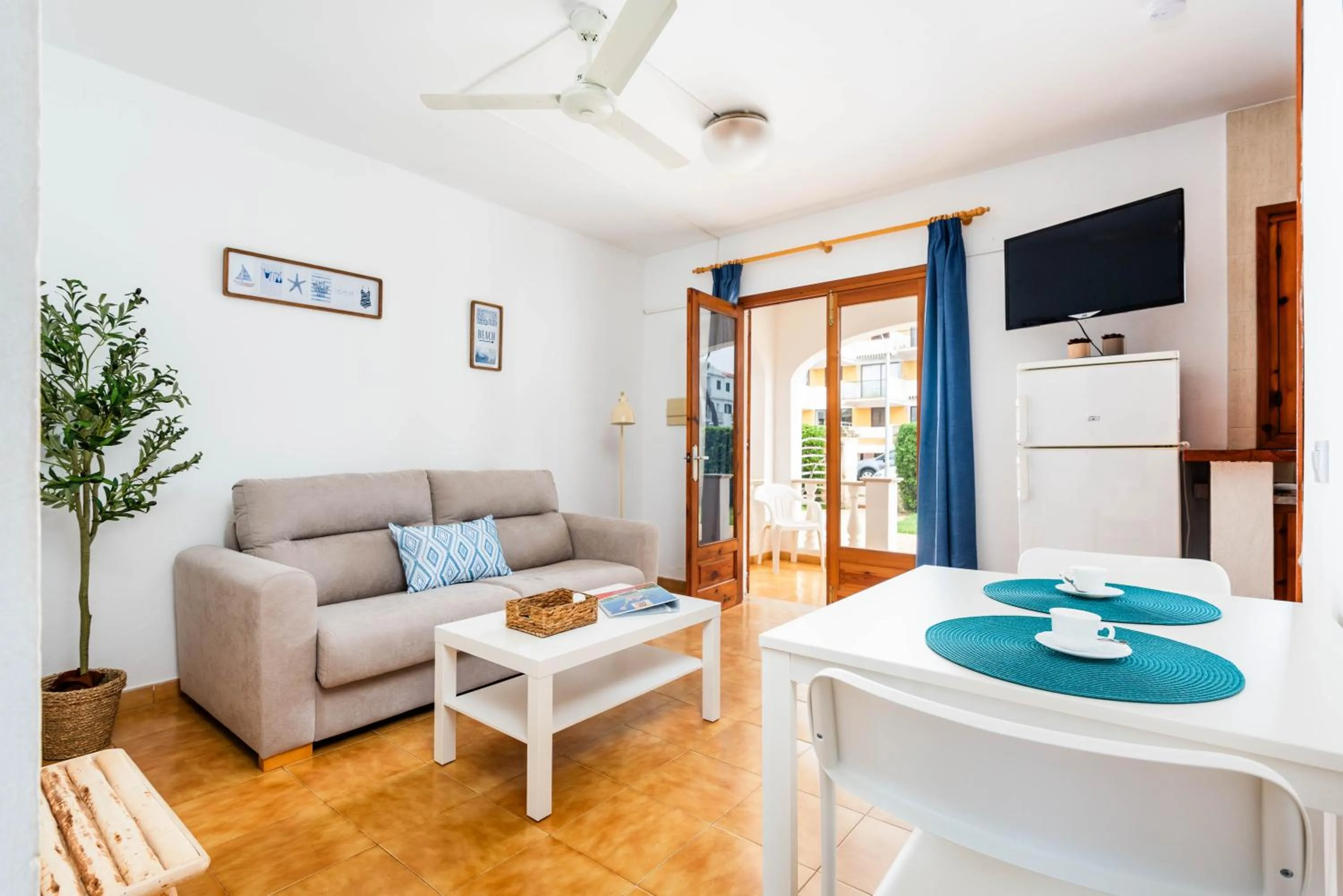 TV and multimedia in Apartamentos Mar Blanca by Mauter Villas