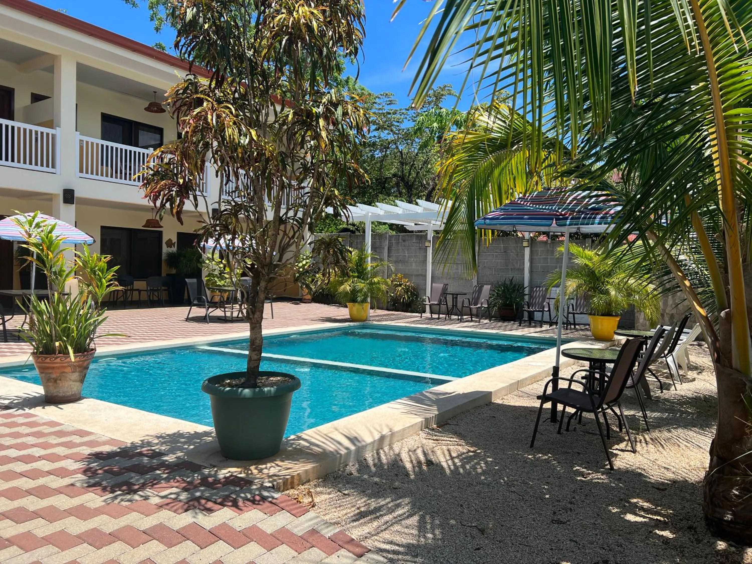 Swimming pool in Cabinas El Colibri, Apart Hotel