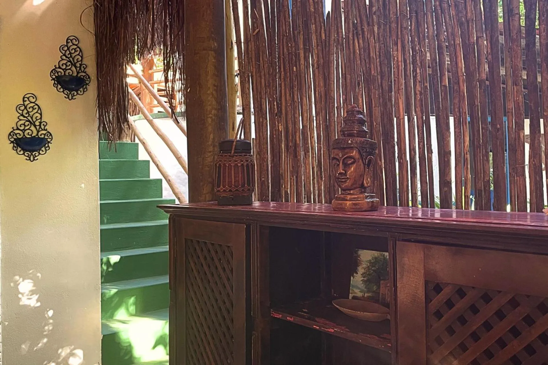 Communal kitchen in Vila Coco Dendê - Algodões