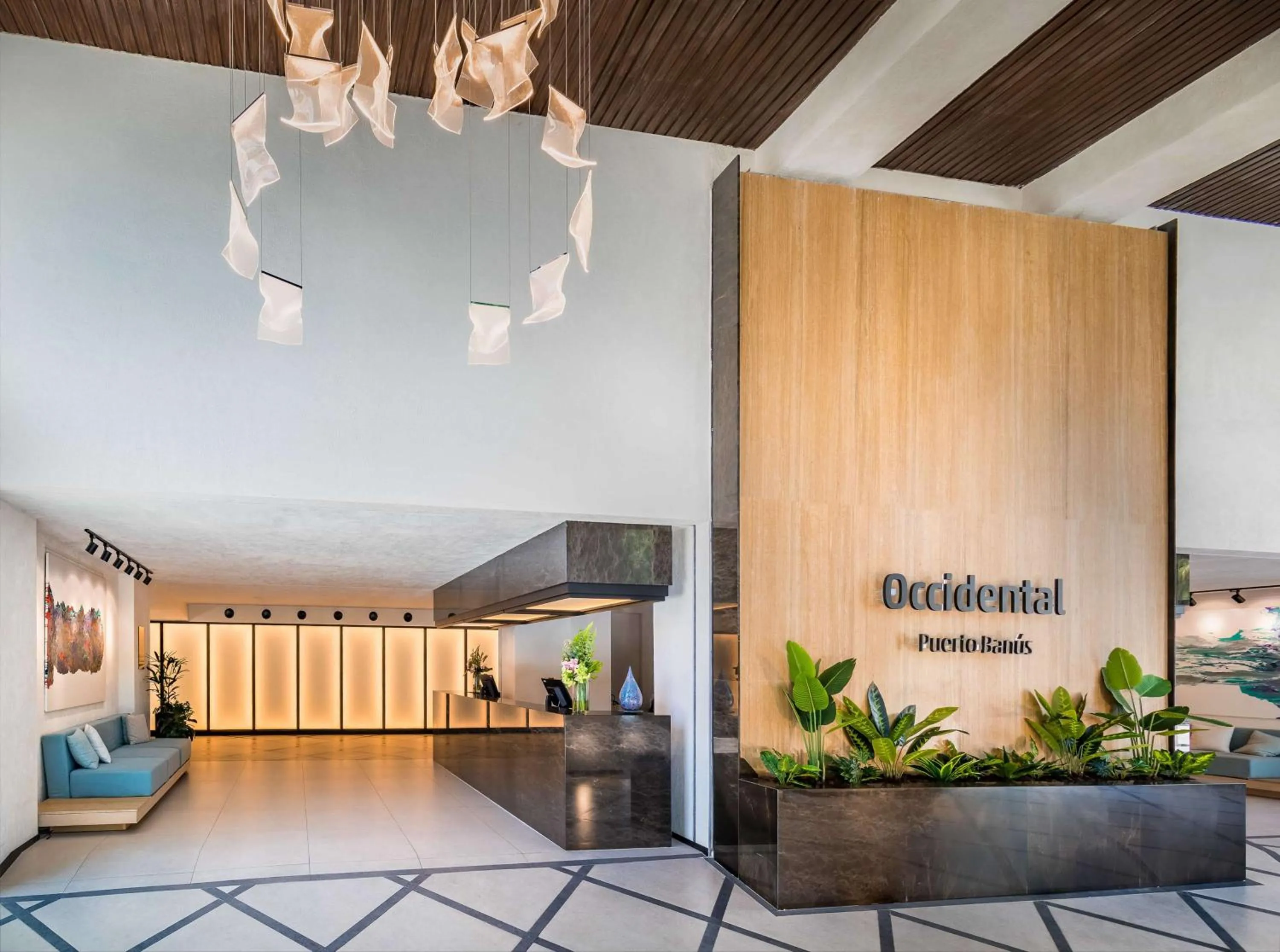 Lobby or reception in Occidental Puerto Banús