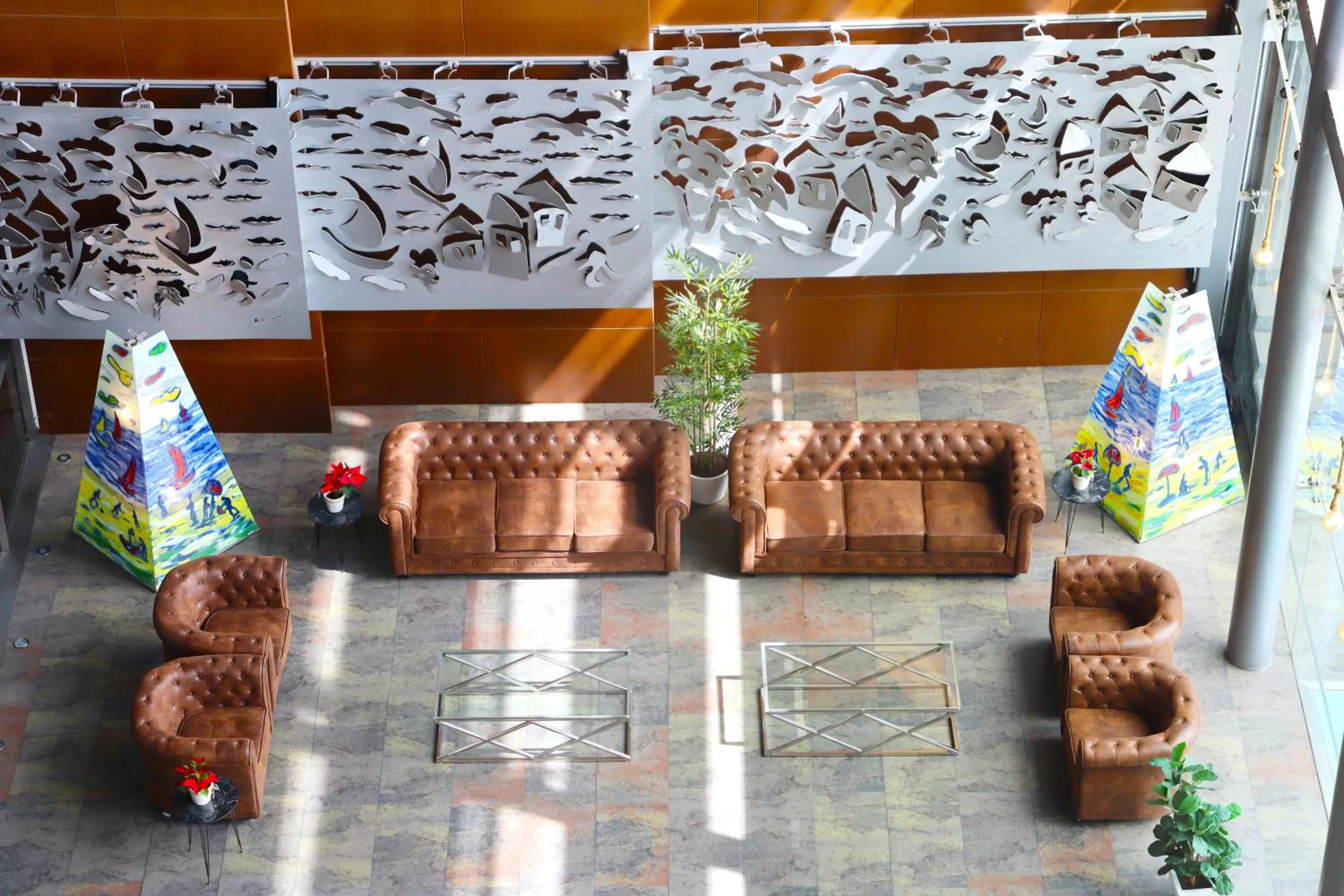 Seating area in Eurohotel Barcelona Granvia Fira