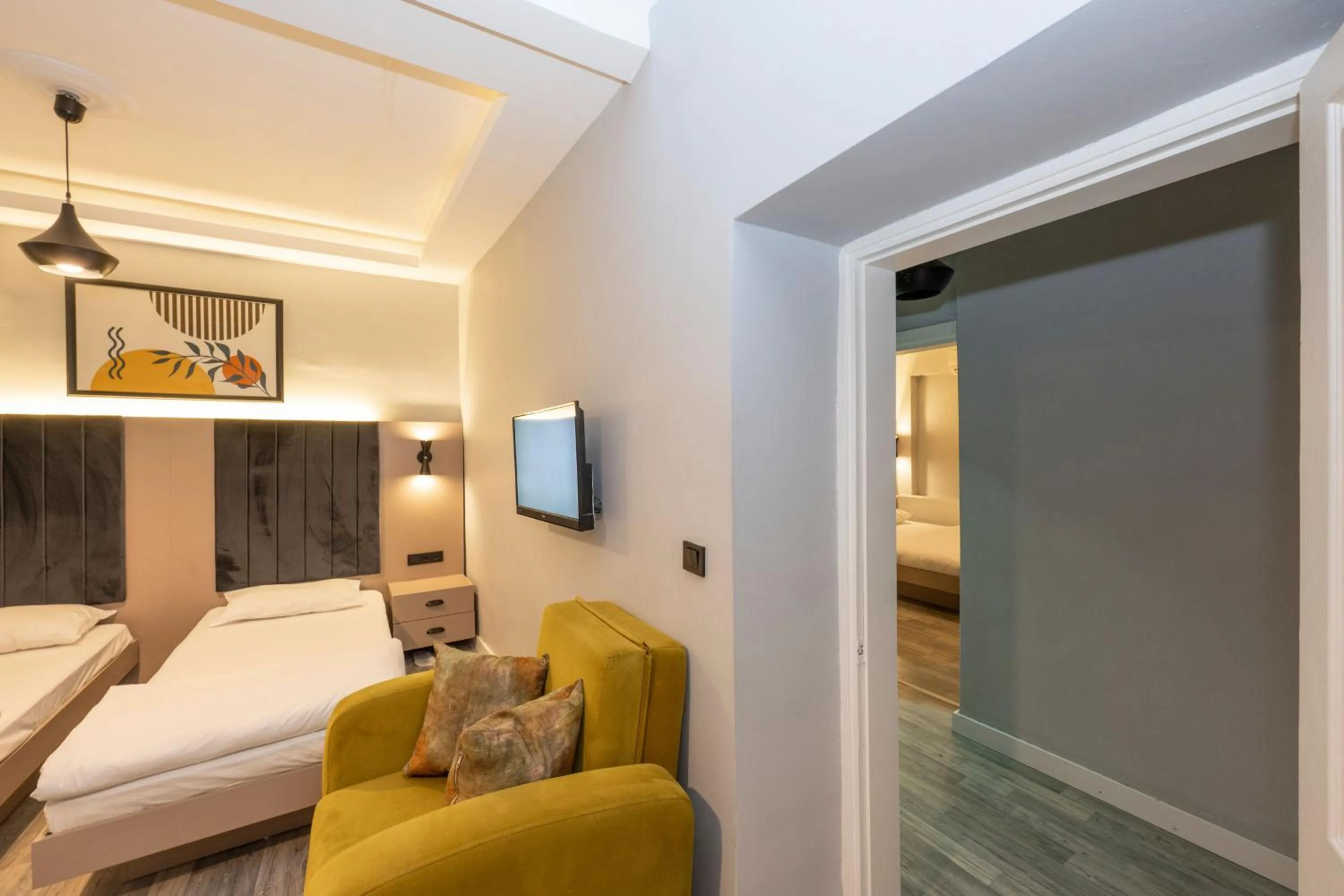 Bed in Cirrus Suites