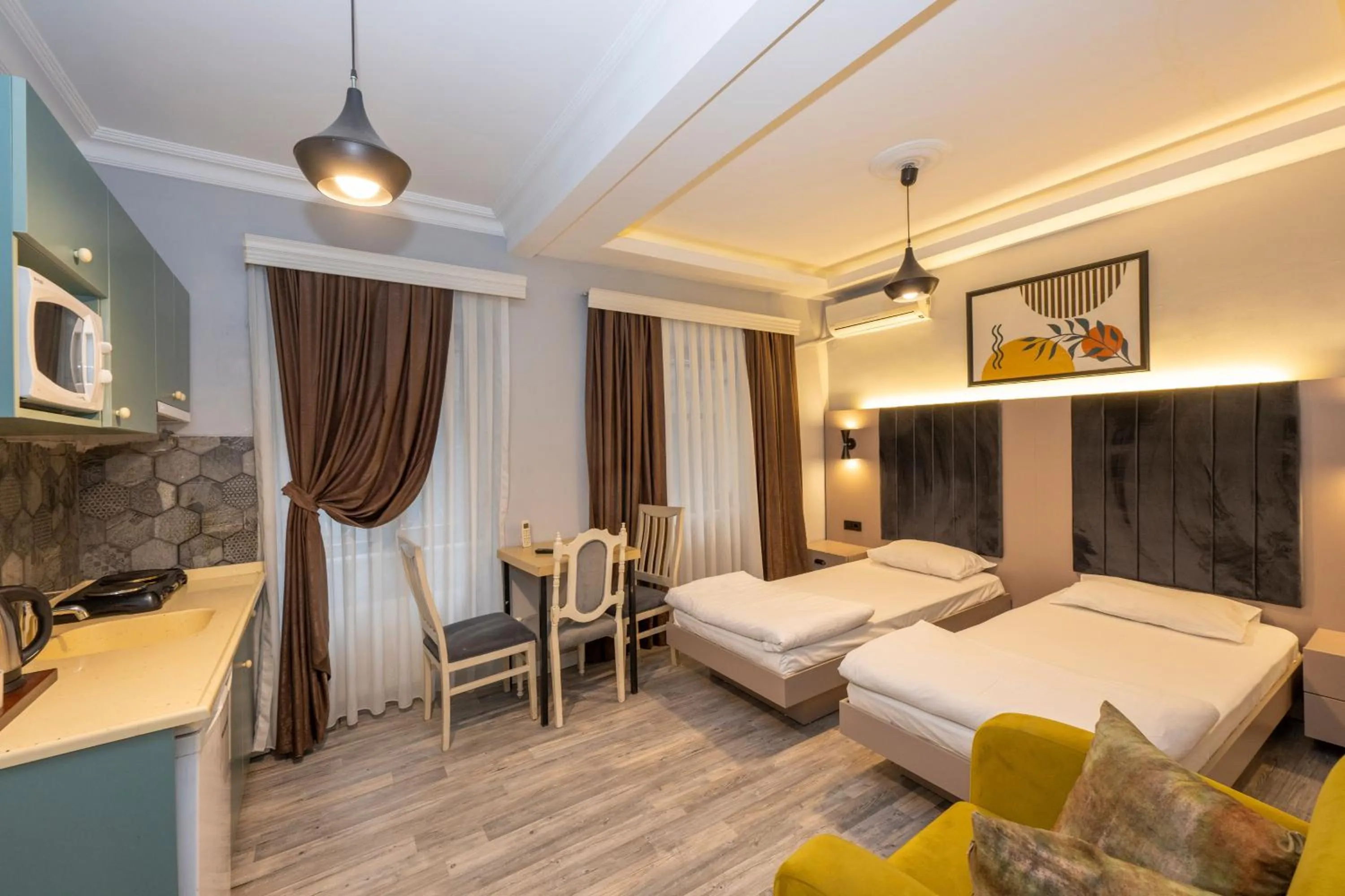 Bed in Cirrus Suites