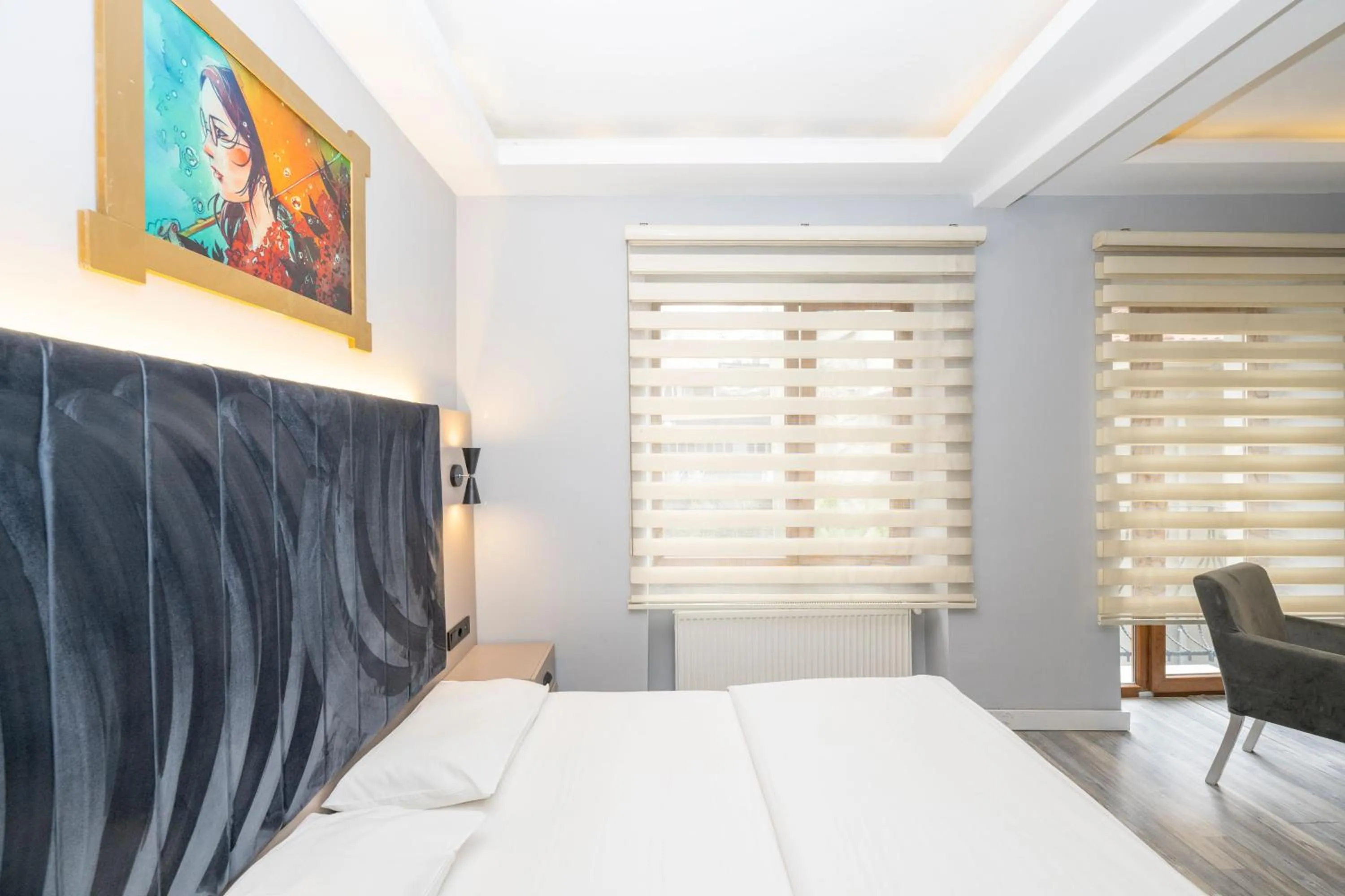 Bed in Cirrus Suites