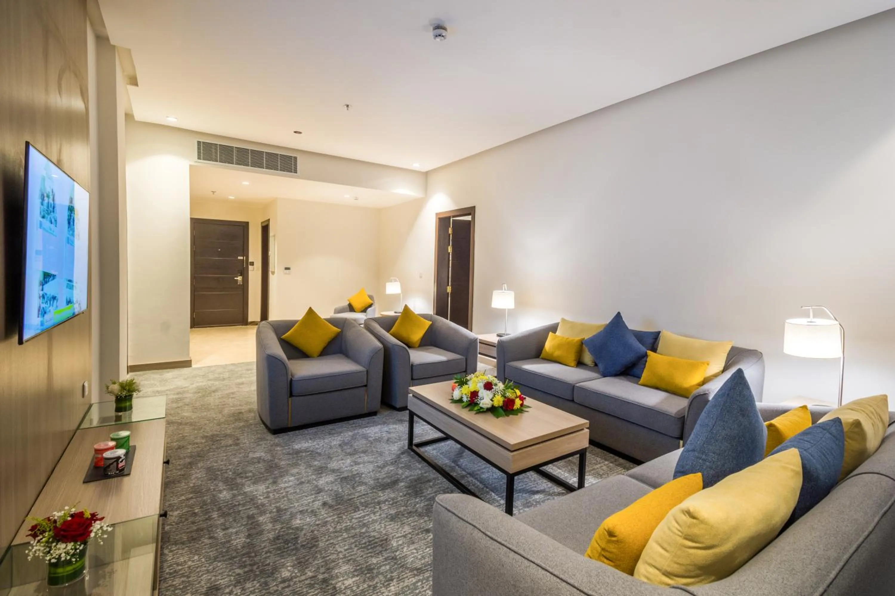 Seating area in Erfad Hotel - Riyadh