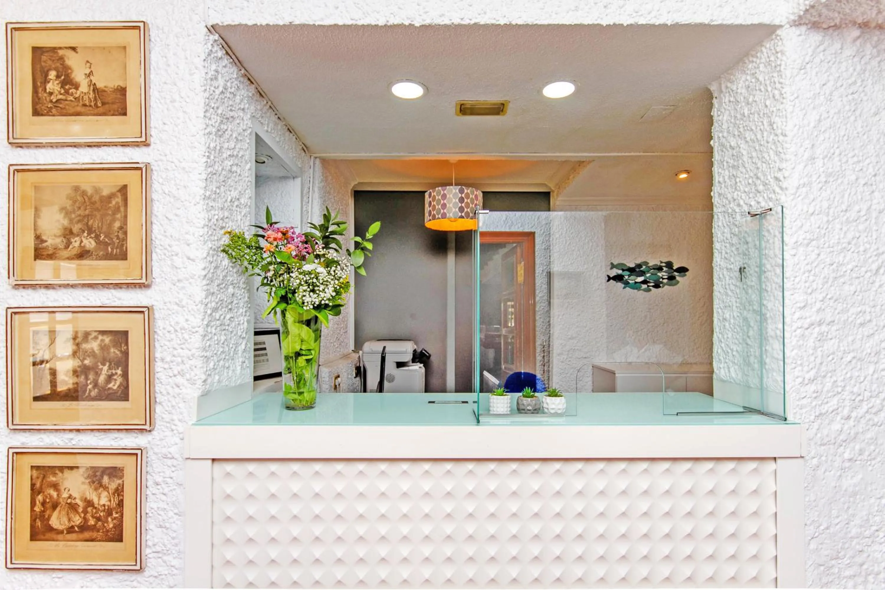 Lobby or reception in Hostal San Juan