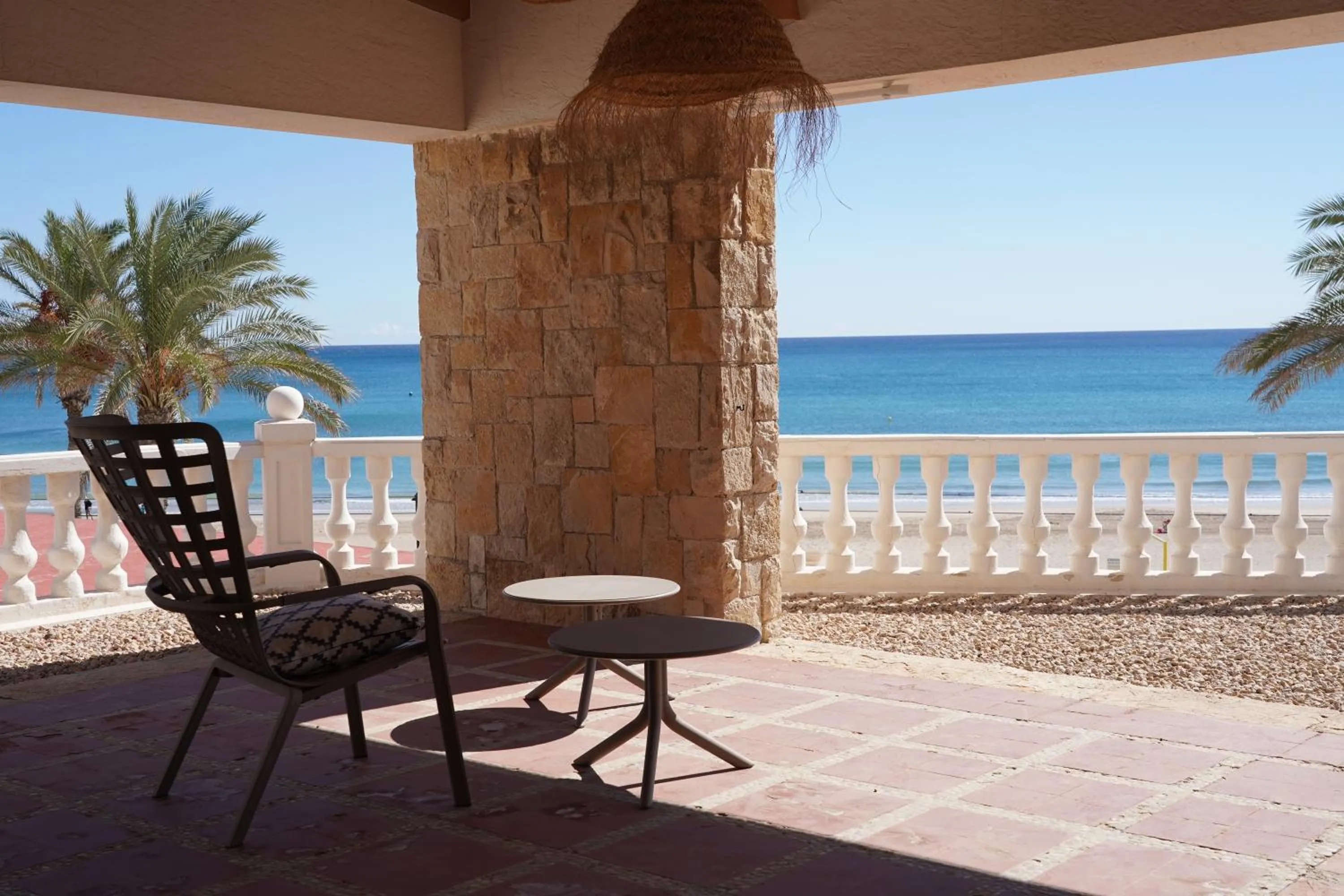 Seating area in Hostal San Juan