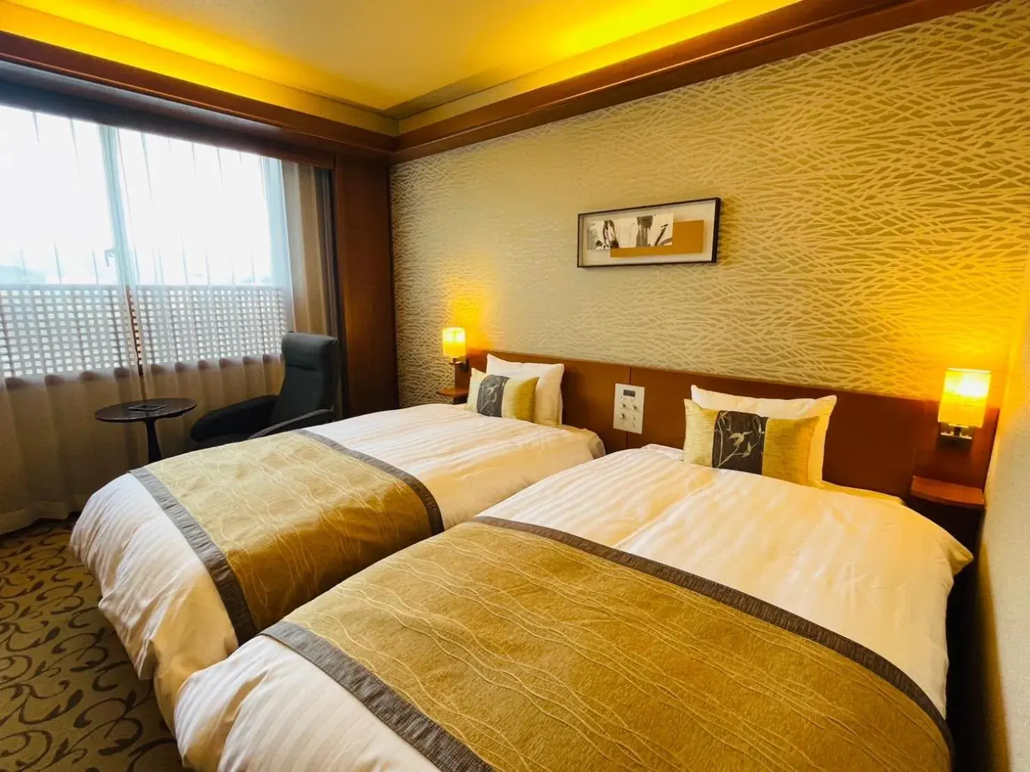 Bed in Ryokan Ayu no Sato Bed in Ryokan Ayu no Sato