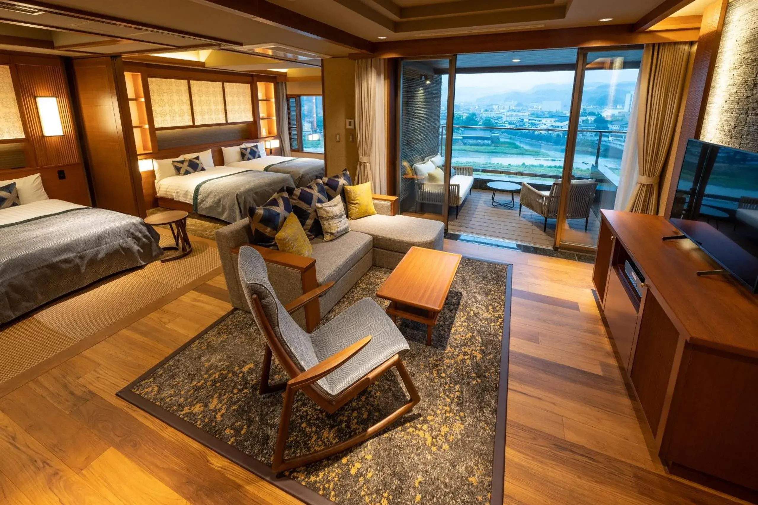 Bed in Ryokan Ayu no Sato Bed in Ryokan Ayu no Sato