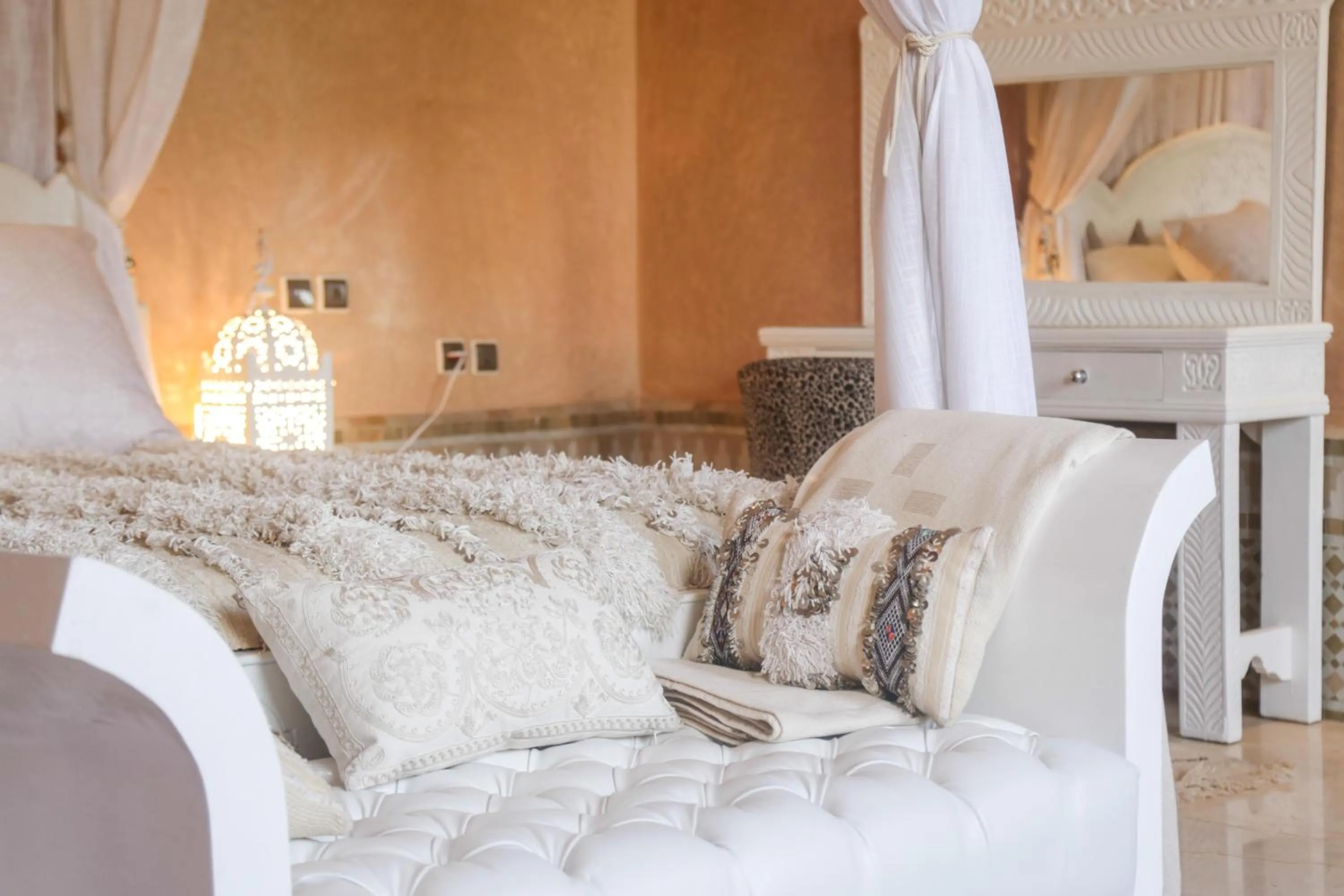 Bed in Taj Sofia & Spa Luxury Private Villa